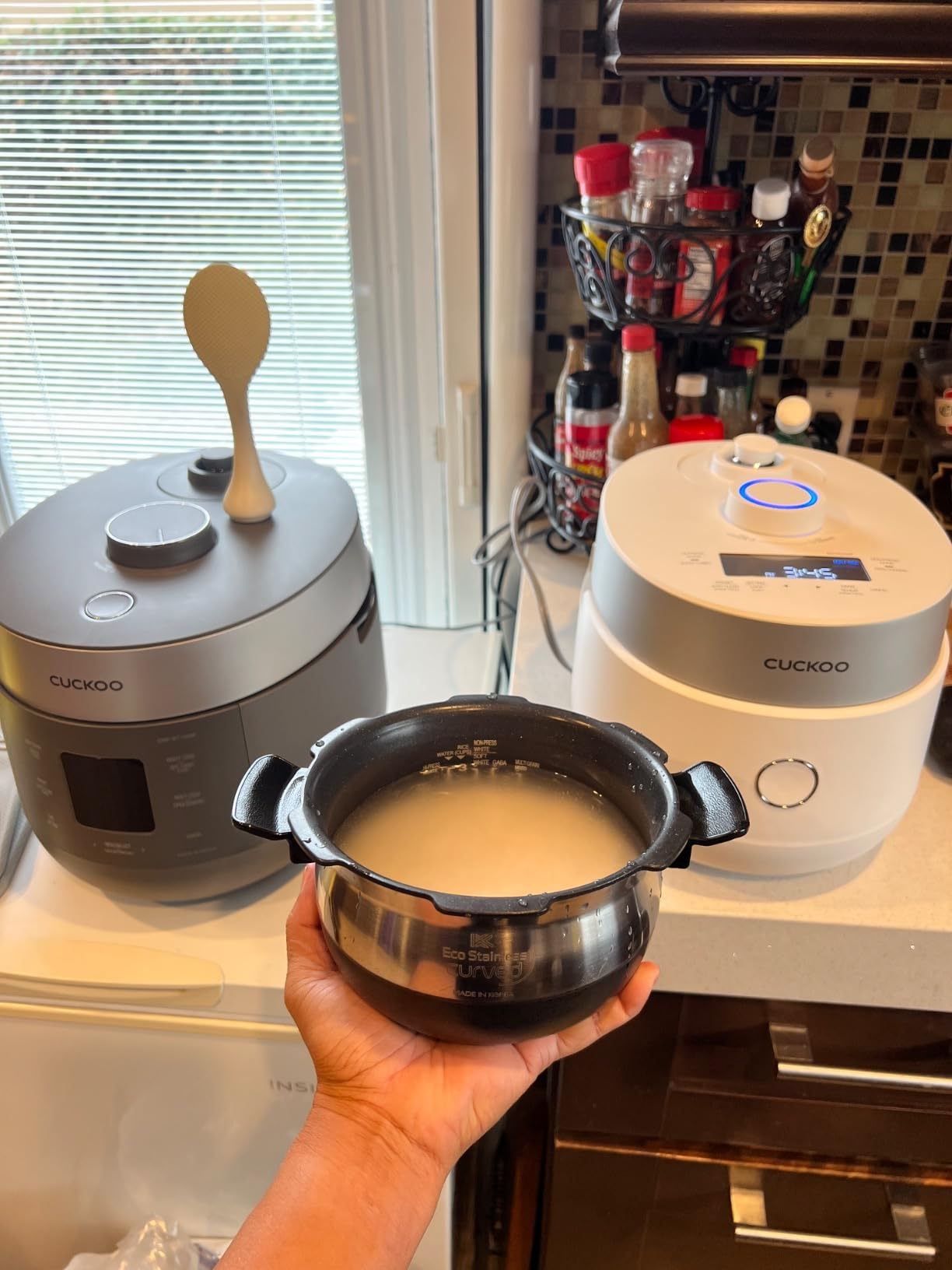 CUCKOO 6-Cup Uncooked / 12-Cup Cooked Induction Heating Twin Pressure Rice Cooker, 16 Menu Modes, Multi-Language Voice Guide, Versatile Grain Multi-Cooker & Pressure Cooker (CRP-LHTR0609FW) - Customer Photo 2