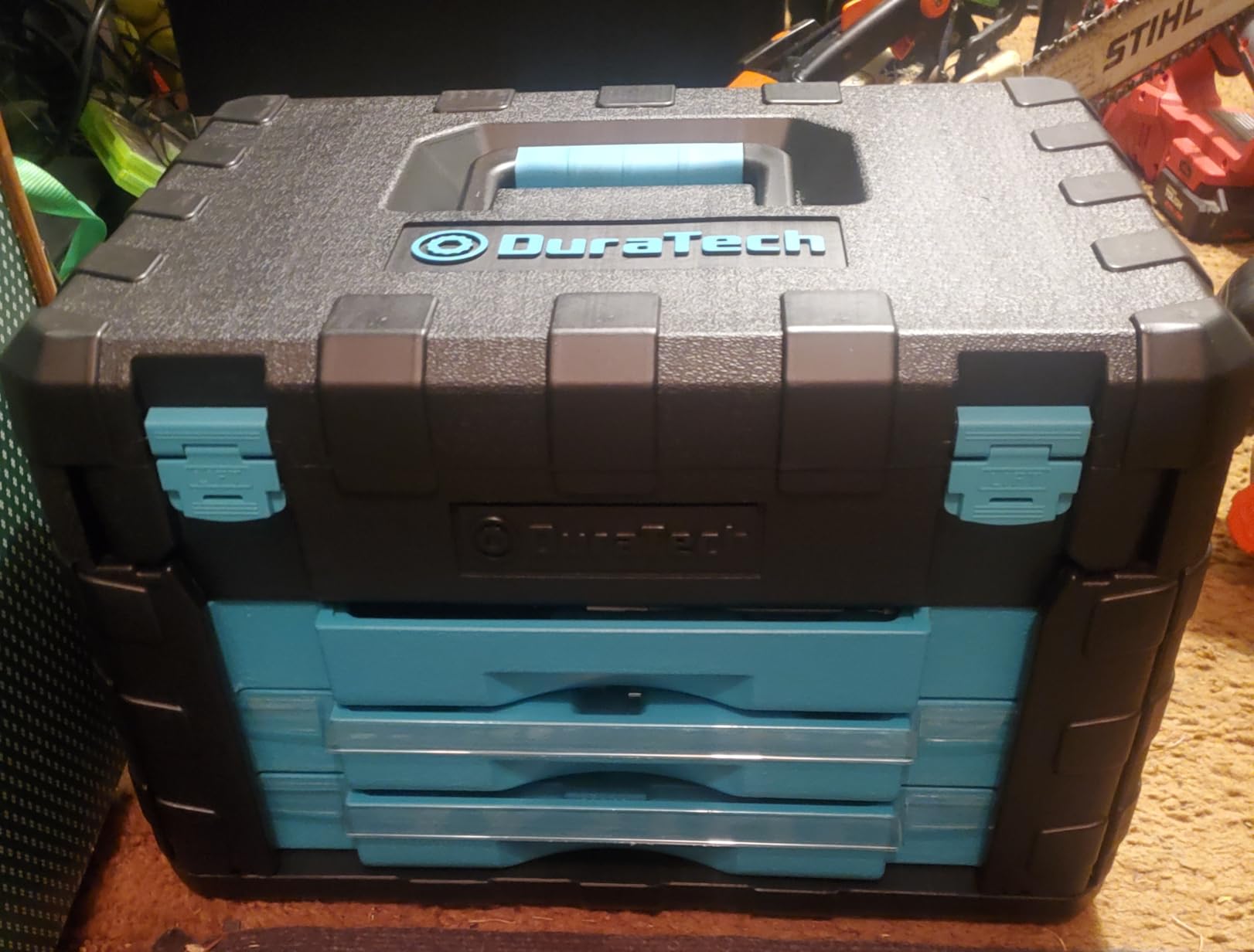 DURATECH 497-Piece Mechanics Tool Set, Include SAE/Metric Sockets, 90-Tooth Ratchet and Wrench Set in 3 Drawer Tool Box - Customer Photo 1