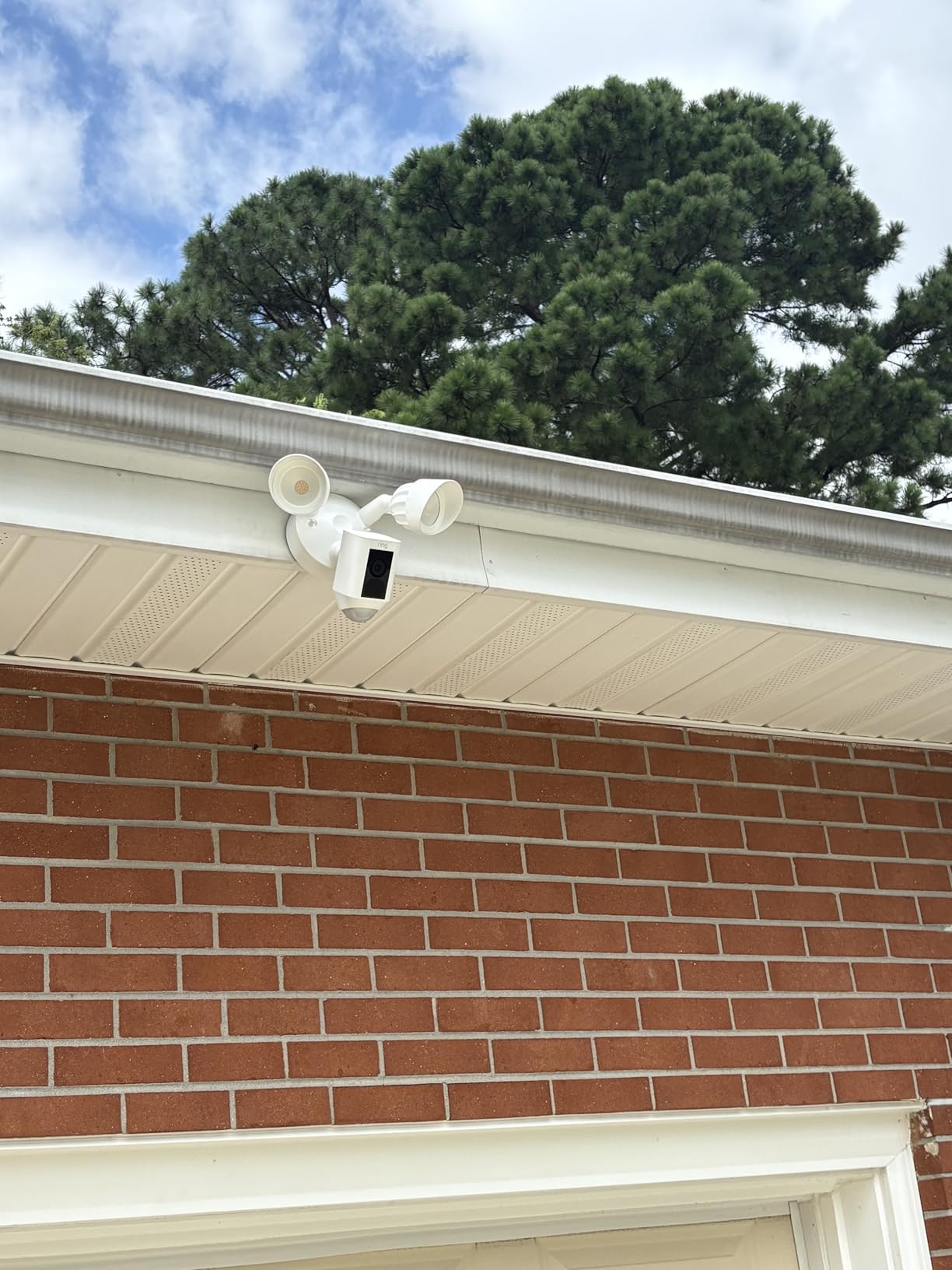 Ring Floodlight Cam Wired Plus — Outdoor home or business security with motion-activated 1080p HD video and floodlights, (2021 release) White - Customer Photo 1