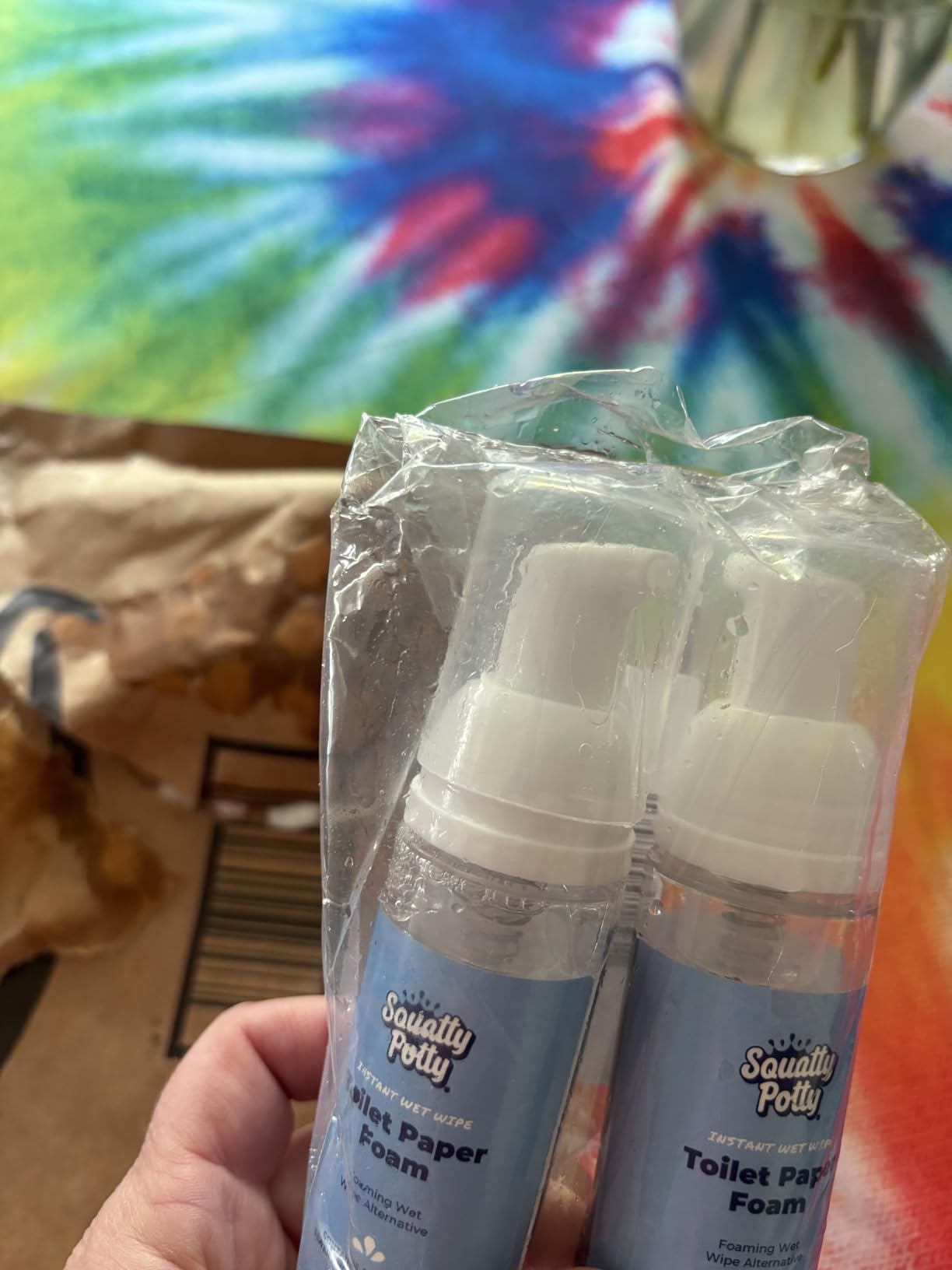 Squatty Potty Toilet Tissue Paper Foam Instant Wet Wipe Alternative - 2 Pack, 50 ml, 1.69 Fl Oz - Customer Photo 2