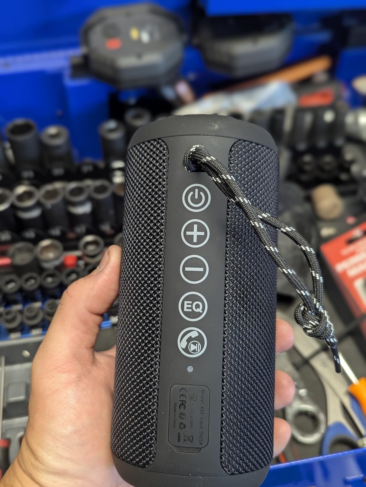 Ortizan Portable Bluetooth Speaker: IPX7 Waterproof, 24W Loud Sound, Deep Bass, Bluetooth 5.3, LED Lights, Wireless Stereo Pairing, 30H Playtime, for Home/Outdoor/Party/Beach, Birthday Gift (Black) - Customer Photo 1