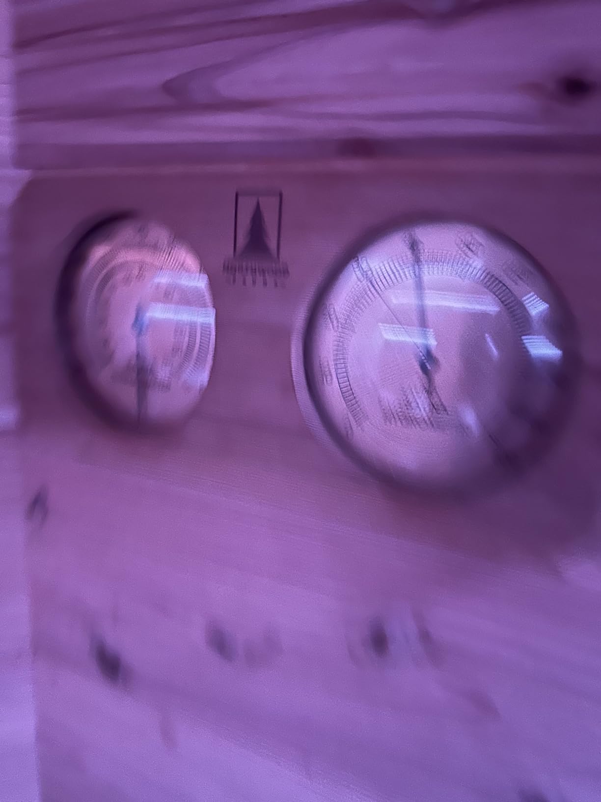 Sauna Thermometer and Hygrometer 2 in 1 - Fahrenheit & Celsius - Handmade from Canadian Red Cedar Wood - Luxurious Golden Metal Dials - Customer Photo 3