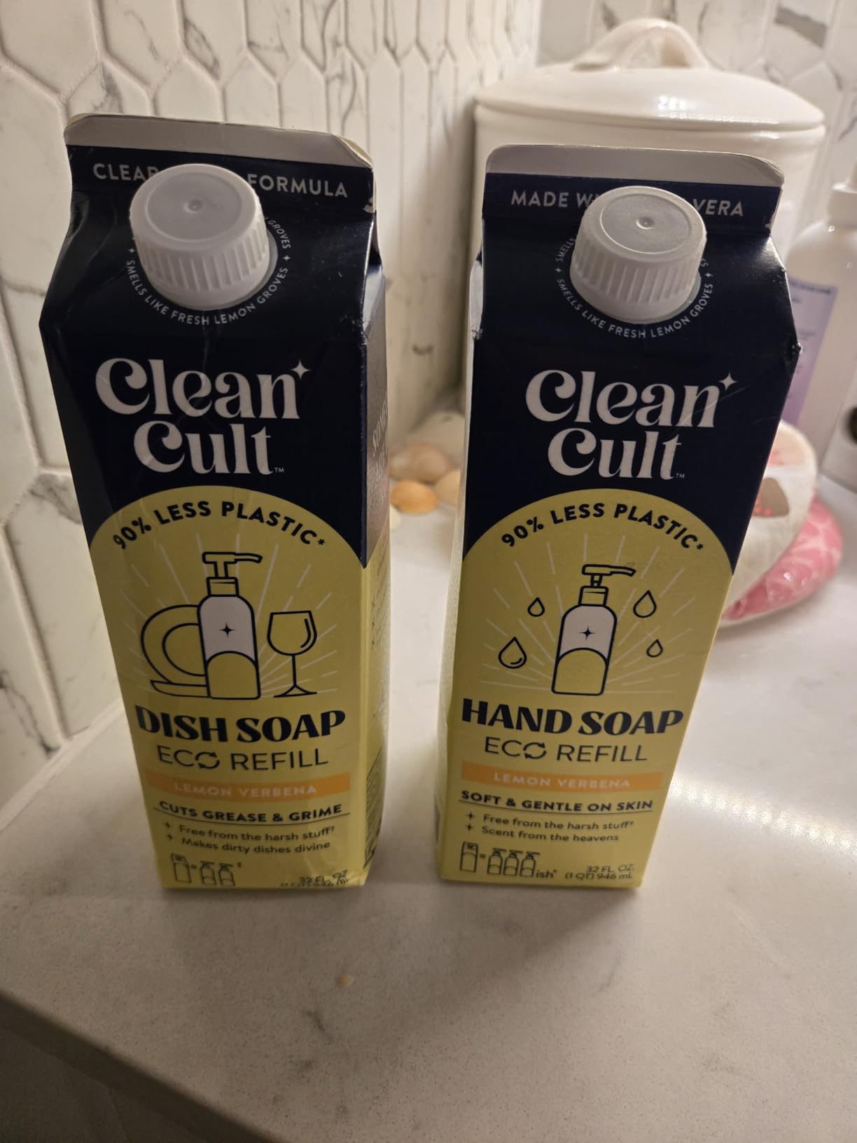 Cleancult Liquid Hand Soap Refill - Wild Lavender - Moisturizes Dry & Sensitive Skin - Made with Aloe Vera & Lavender Essential Oils - Eco Friendly - Paper-Based Packaging - 32 oz/1 Pack - Customer Photo 1