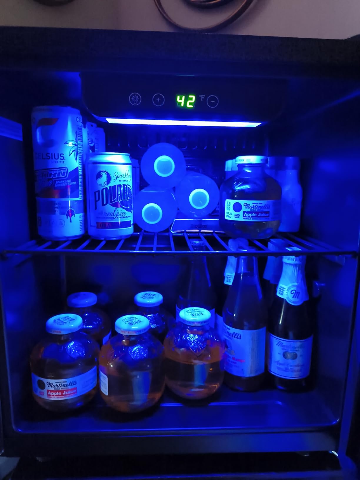 Antarctic Star Beverage Refrigerator -120 Can Mini Fridge for Soda Beer or Wine,Small Drink Dispenser, For Office or Bar with Adjustable Removable Shelves，Convertible Door ，3.1 Cu.Ft - Customer Photo 2