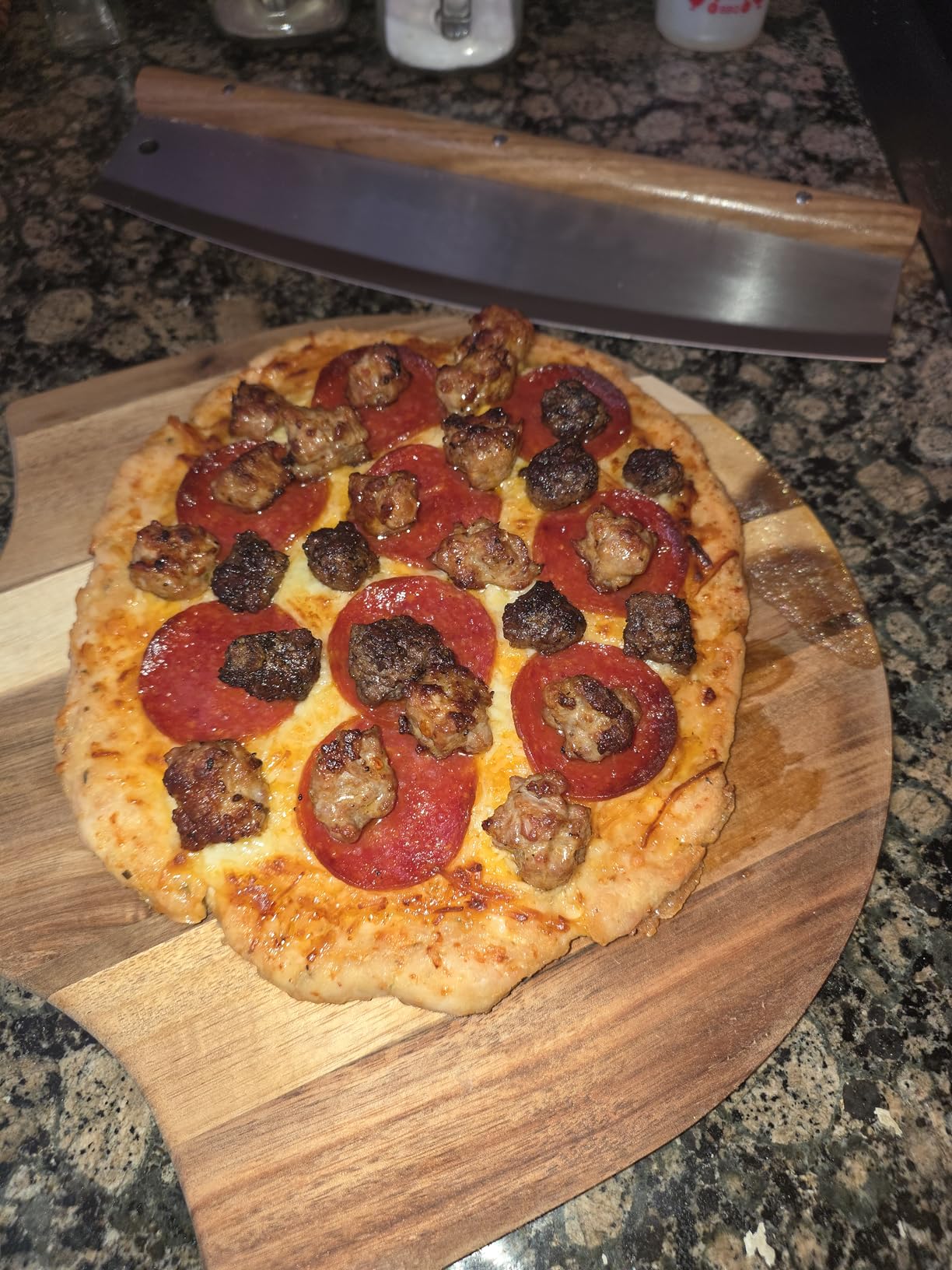 Pizza Stone for Oven and Grill Set - 5PCS Pizza Making Accessories Kit - 15 inch Pizza Stone with Handles, Pizza Peel, Pizza Cutter, Dough Tool - Baking Stone for Bread - Large Rectangular Oven Stones Customer Review Pizza Stone for Oven and Grill Set - 5PCS Pizza Making Accessories Kit - 15 inch Pizza Stone with Handles, Pizza Peel, Pizza Cutter, Dough Tool - Baking Stone for Bread - Large Rectangular Oven Stones - Customer Photo 2