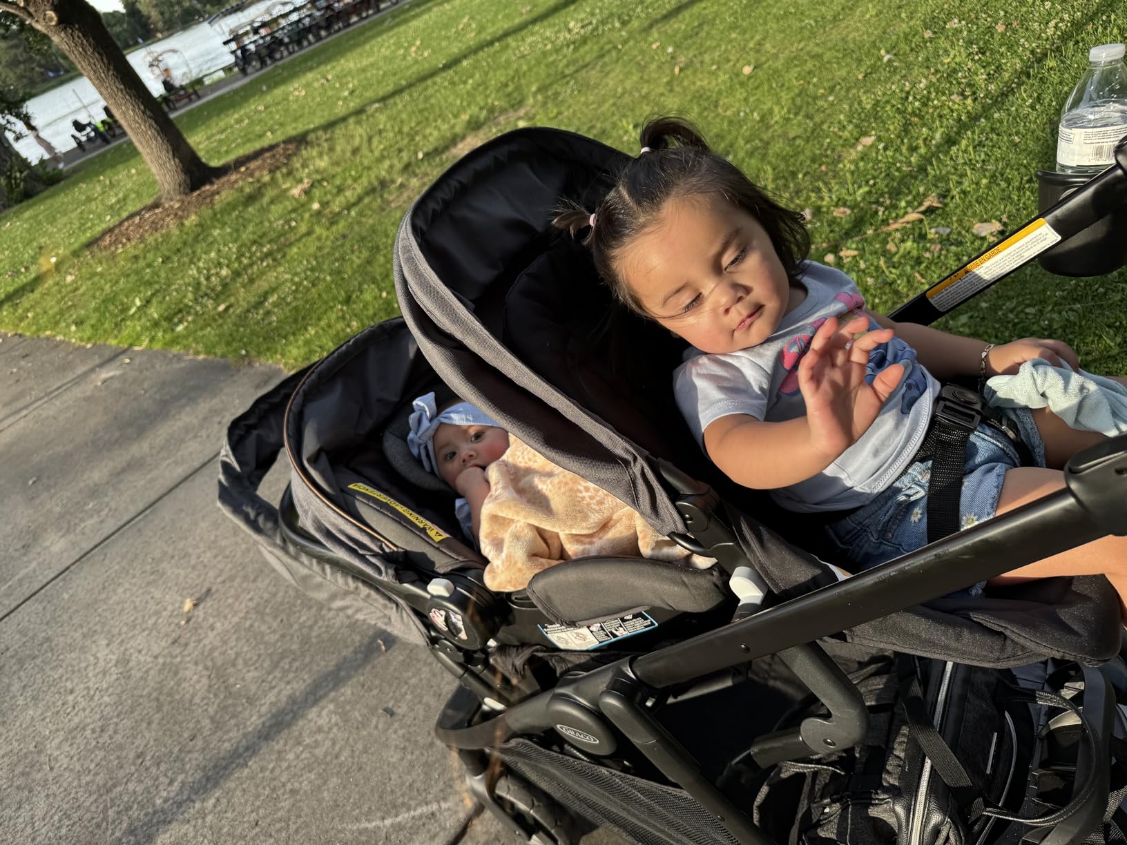 Graco Ready2Grow LX 2.0 Double Stroller Features Bench Seat and Standing Platform Options, Clark customer photo 2