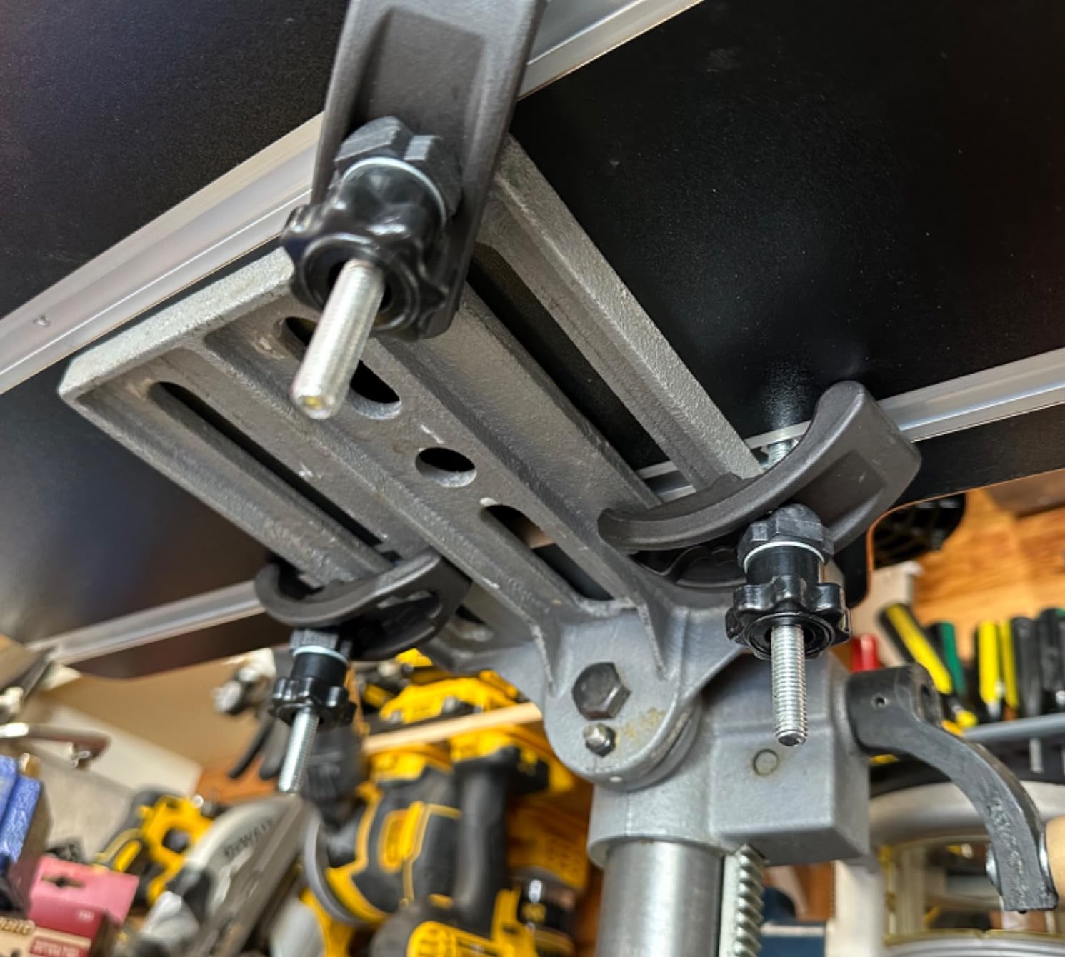 WEN DPA2513 24-by-12-Inch Drill Press Table with an Adjustable Fence and Stop Block - Customer Photo 1