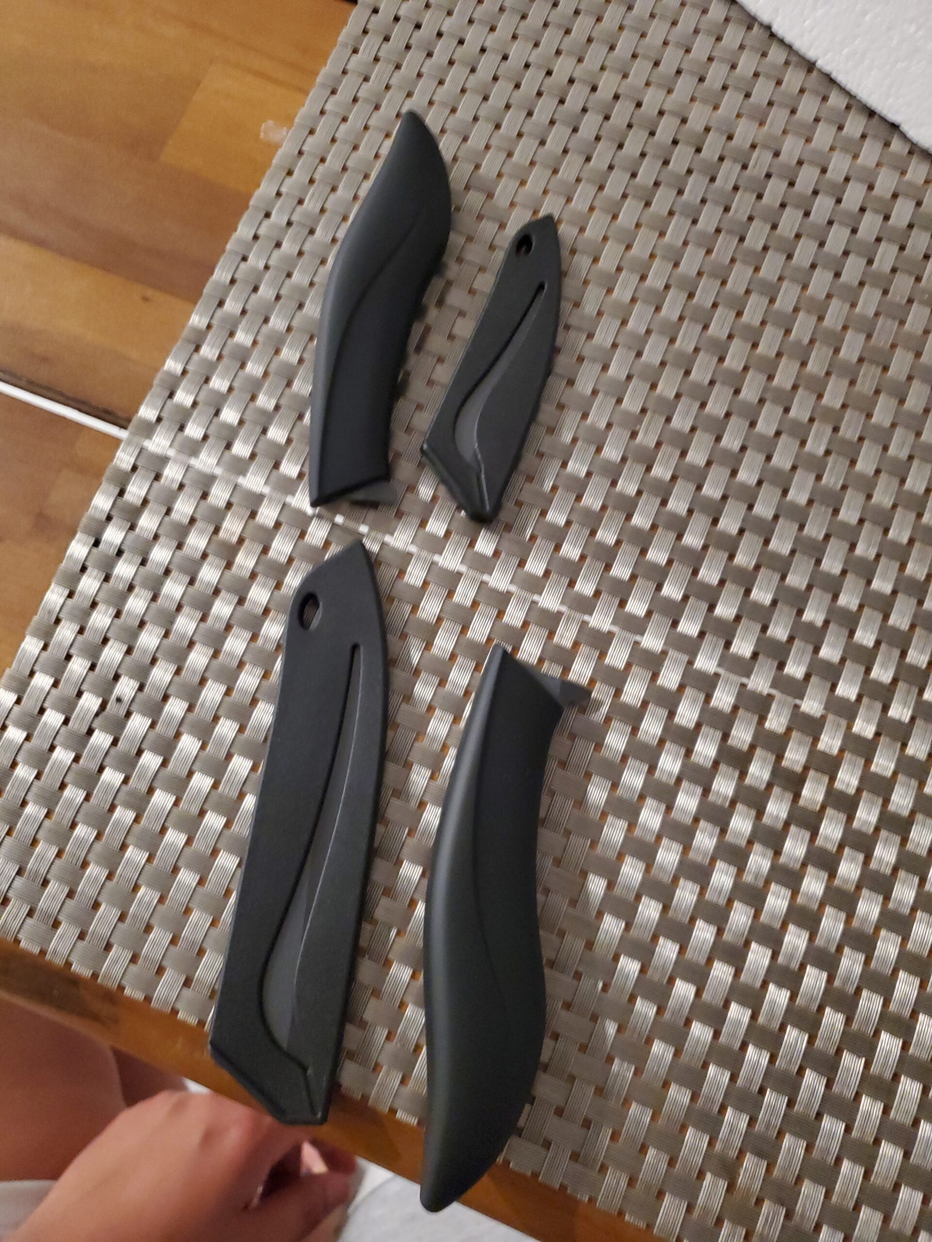 Updated Version Ceramic Knife Set 4-Piece Color with Sheaths (Includes 3