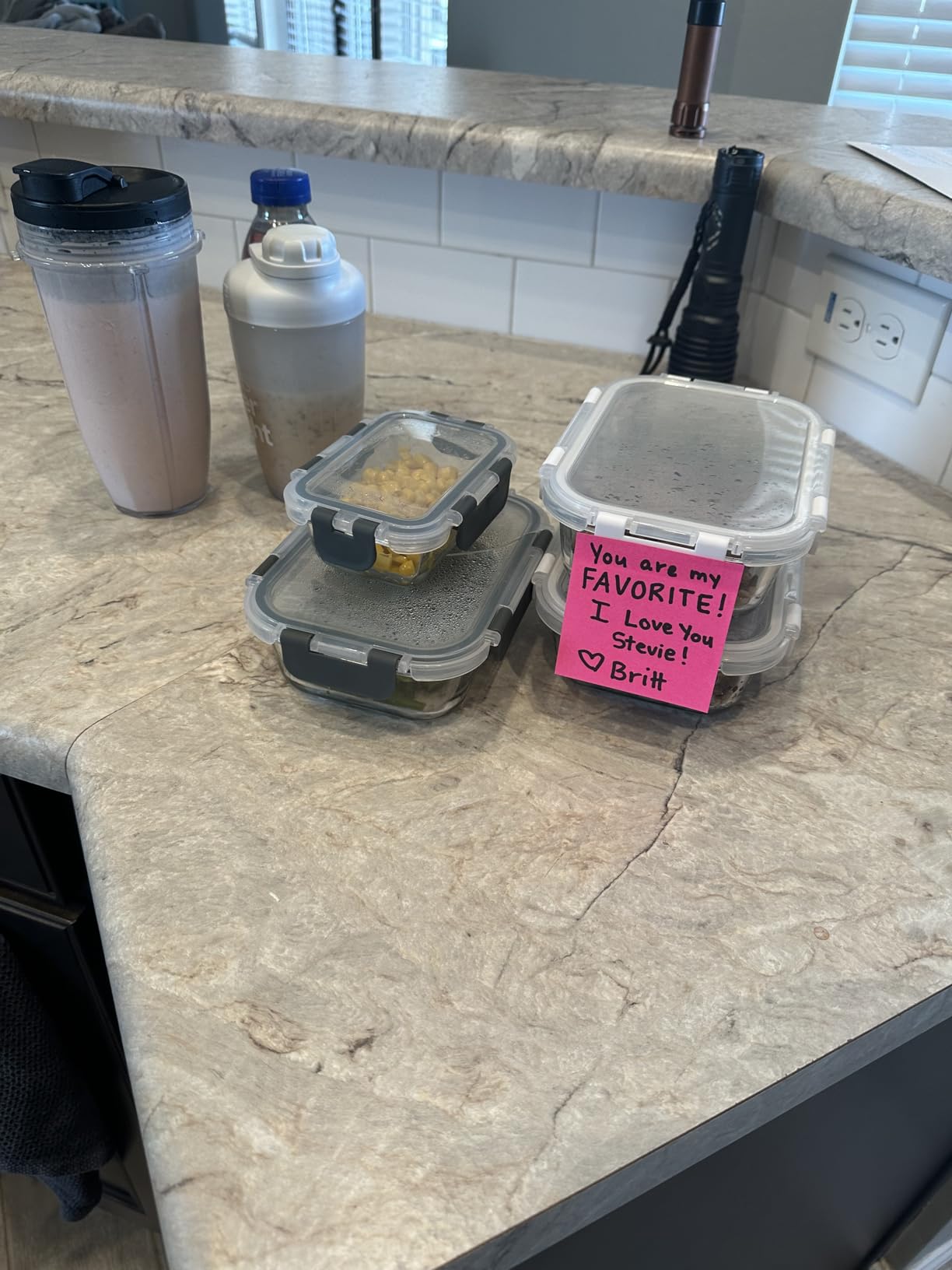 Ninja | Blender | Nutri Pro | Single Serve | For Smoothies, Salsa, Shakes and Frozen Drinks | Includes 2 Smoothie Cups & Lids | Crushes Ice, Fruit & Veggies |Silver | BN401 - Customer Photo 2