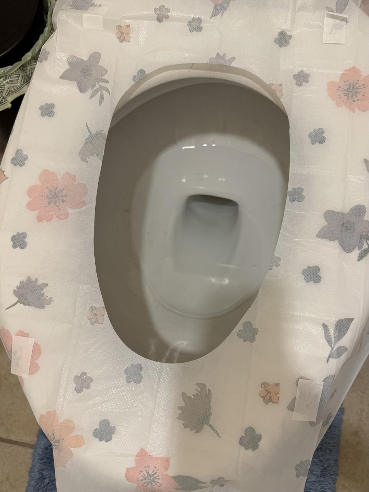 Eli with Love 20 Pack Extra Large Disposable Toilet Seat Cover (Floral) – Toddler Toilet Covers For Full Coverage On Toilet or Potty – Ideal Travel Toilet Seat Covers For Kids and Adults - Customer Photo 1