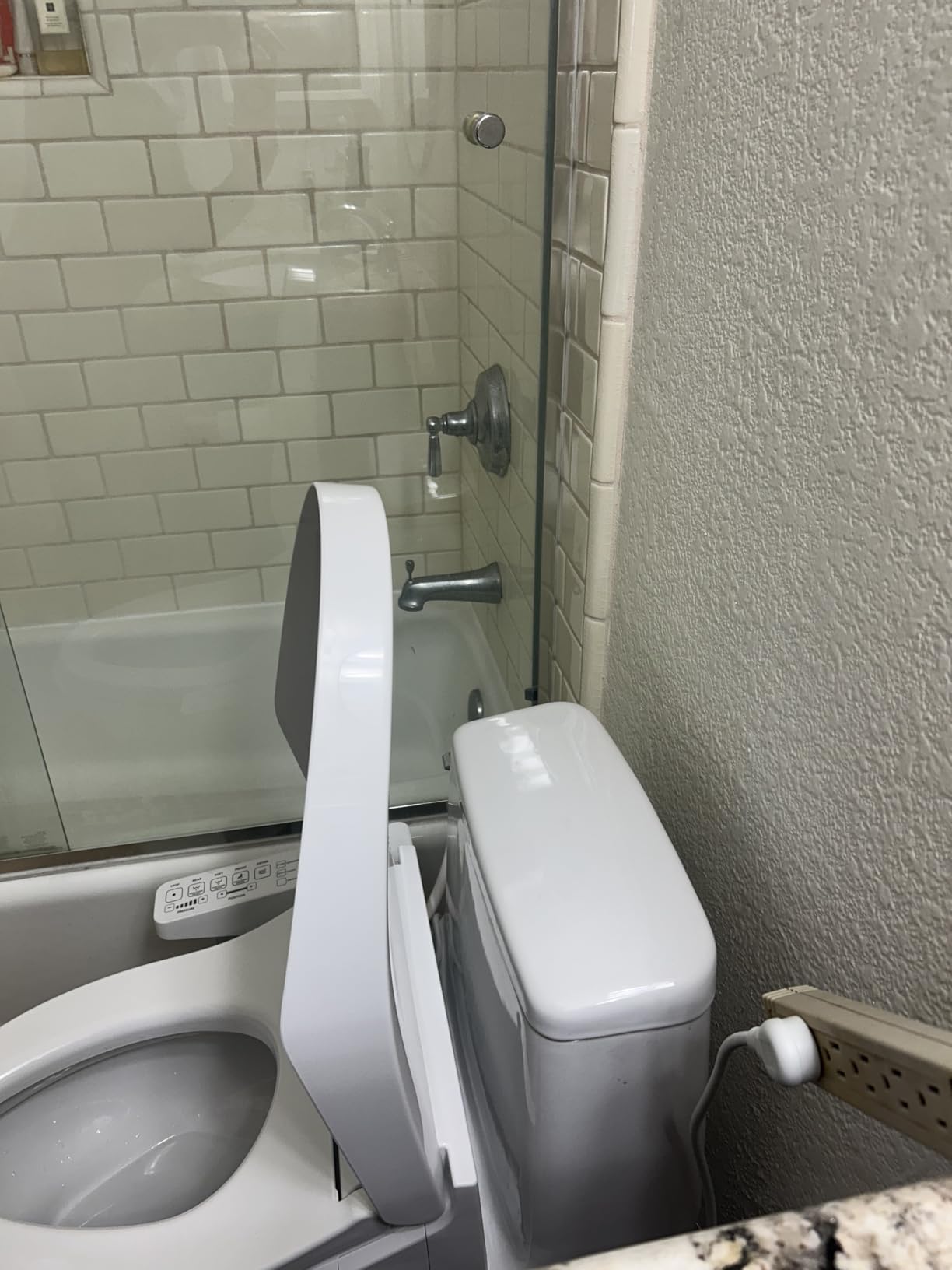 TOTO SW3074#01 WASHLET C2 Electronic Bidet Toilet Seat with PREMIST and EWATER+ Wand Cleaning, Elongated, Cotton White - Customer Photo 3