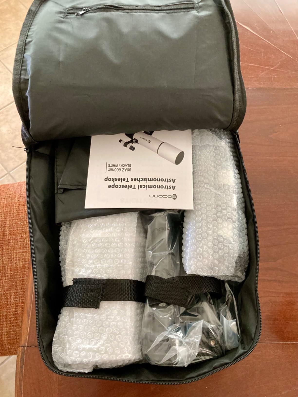Telescopes for Adults Astronomy, 80mm Aperture 600mm Refractor Telescope for Kids & Beginners, Compact and Portable Travel Telescopio with Backpack - Customer Photo 2