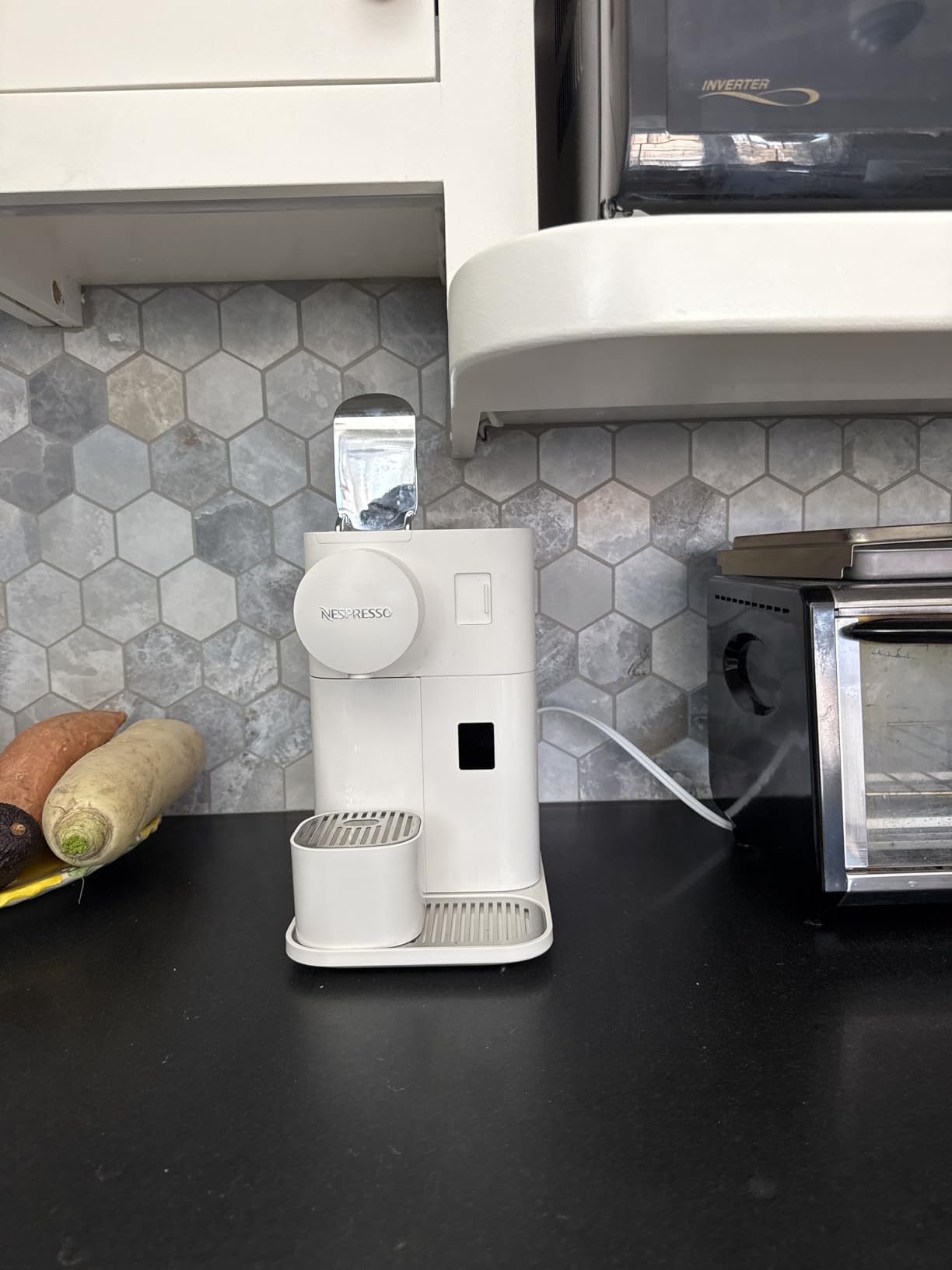Nespresso Lattissima One Original Espresso Machine with Milk Frother by De'Longhi, Shadow Black - Customer Photo 1
