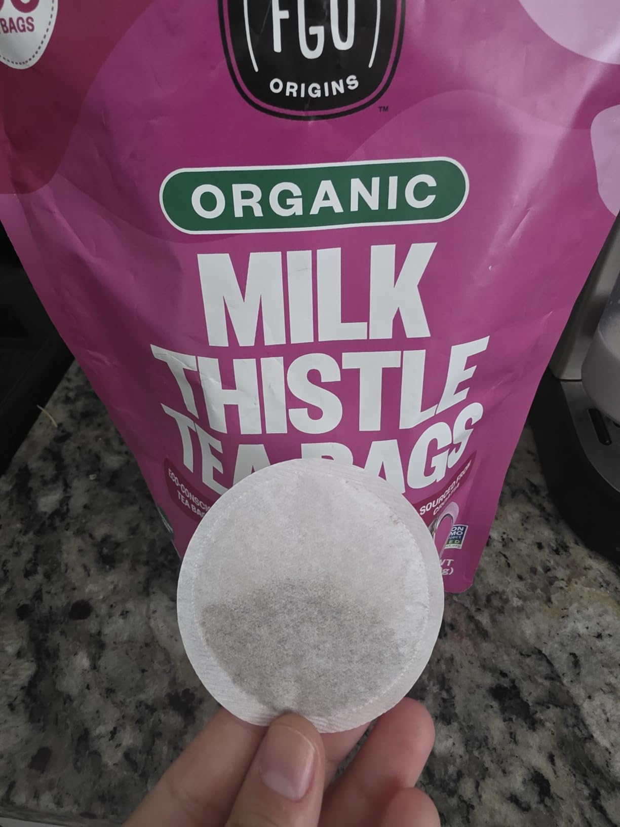 FGO Organic Japanese Matcha + Green Tea, 100 Count, Eco-Conscious Tea Bags, Resealable Bag, Packaging May Vary (Pack of 1) - Customer Photo 1