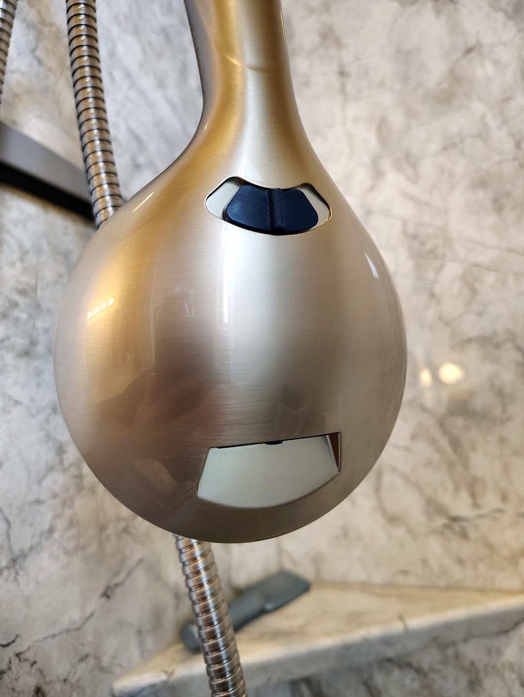 AquaCare High Pressure 8-mode Handheld Shower Head - Anti-clog Nozzles, Built-in Power Wash to Clean Tub, Tile & Pets, Extra Long 6 ft. Stainless Steel Hose, Wall & Overhead Brackets - Customer Photo 1