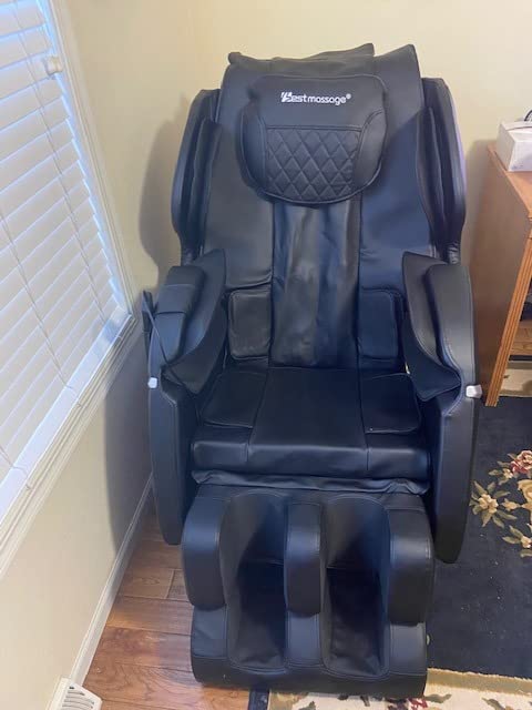 BestMassage Massage Chair Zero Gravity Full Body Electric Shiatsu Massage Chair Recliner with Foot Rollers Built-in Heat Therapy Air Massage System Stretch Vibrating for Home Office(Black) Customer Review BestMassage Massage Chair Zero Gravity Full Body Electric Shiatsu Massage Chair Recliner with Foot Rollers Built-in Heat Therapy Air Massage System Stretch Vibrating for Home Office(Black) - Customer Photo 1