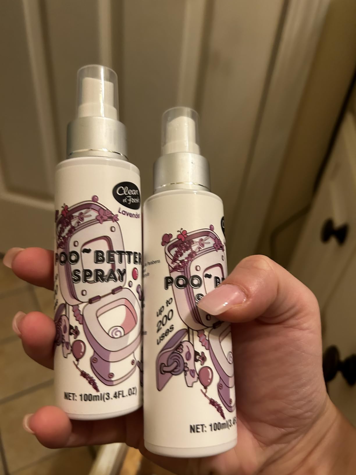 Clean-n-Fresh Toilet Spray, 6.8 Fl.oz Poo Spray | Up to 400+ Uses, 100% Natural Plant Essential Oil Citrus Scent, Bathroom Deodorizer - Customer Photo 1