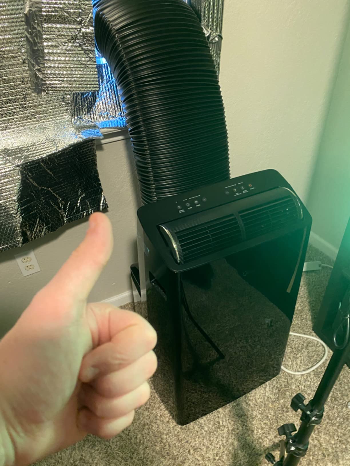 Midea Duo 14,000 BTU (12,000 BTU SACC) High Efficiency Inverter, Ultra Quiet Portable Air Conditioner, Cools up to 550 Sq. Ft., Works with Alexa/Google Assistant, Includes Remote Control & Window Kit - Customer Photo 1