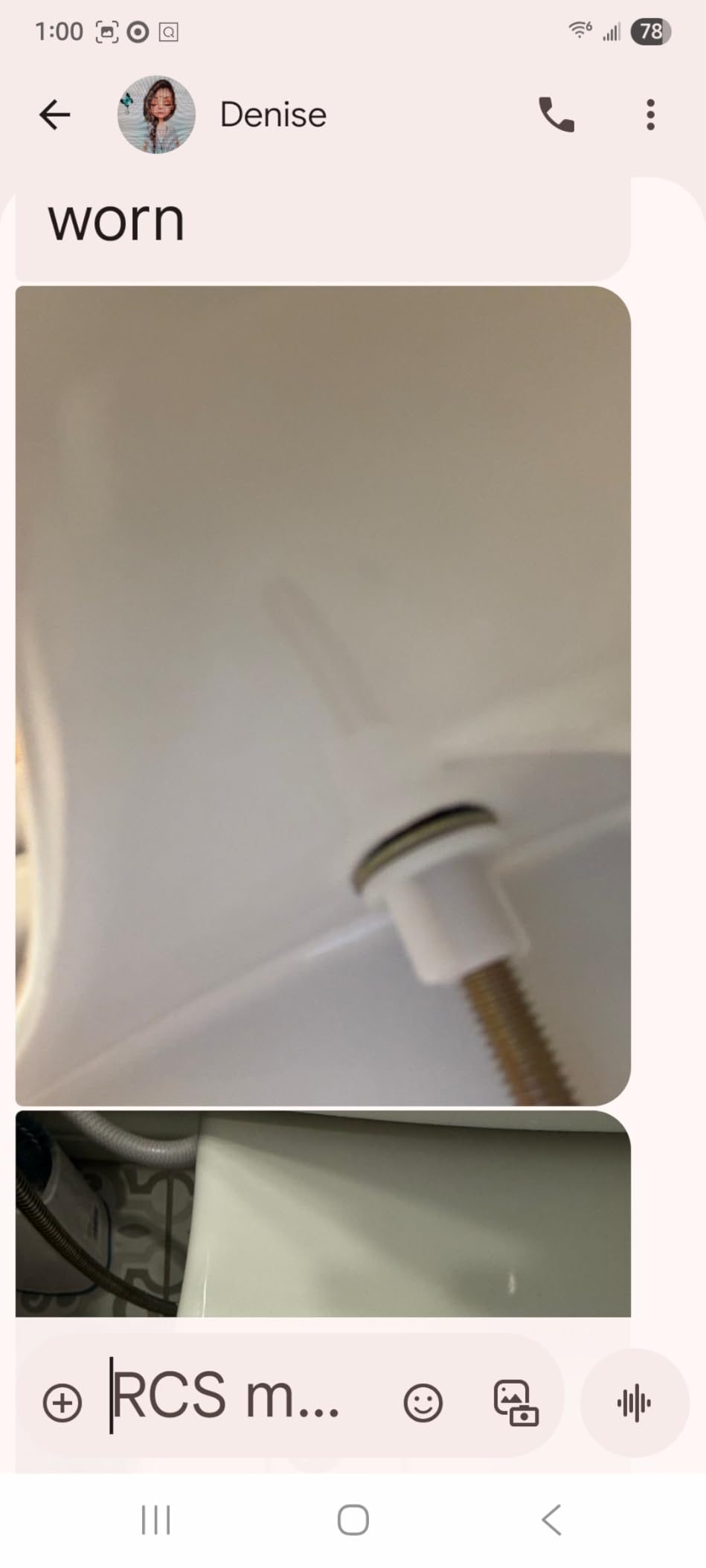 2Pcs Toilet Seat Screws, Steel Toilet Seat Hinge Bolts and Nuts, Heavy Duty Toilet Seat Fastener with Plastic Nuts and Metal Washers, Toilet Hardware Replacement for Top Mount Toilet Seat Hinges - Customer Photo 2