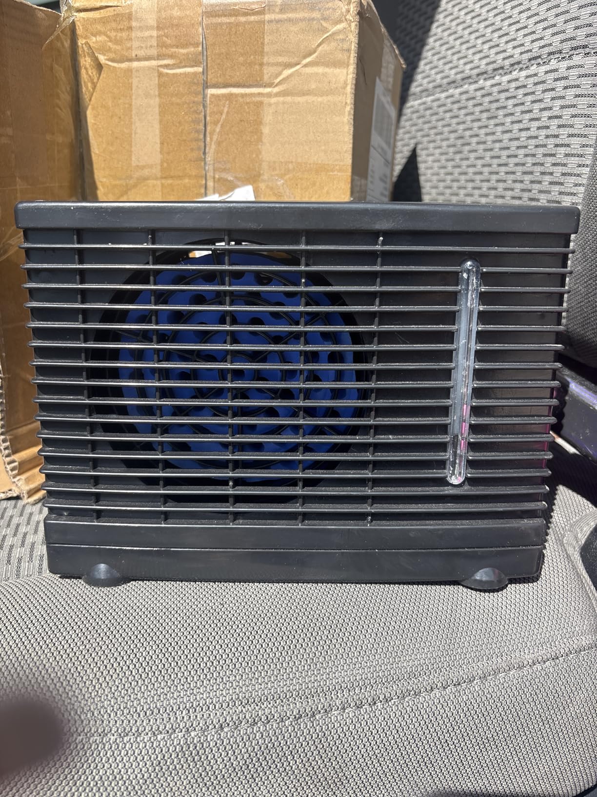 12V Portable Car Air Cooler, Mobile Mini Air Cooler Evaporative Water Cooling Fan for Car Truck RV Rowers Pet Owners Travelers Transport Workers - Customer Photo 1