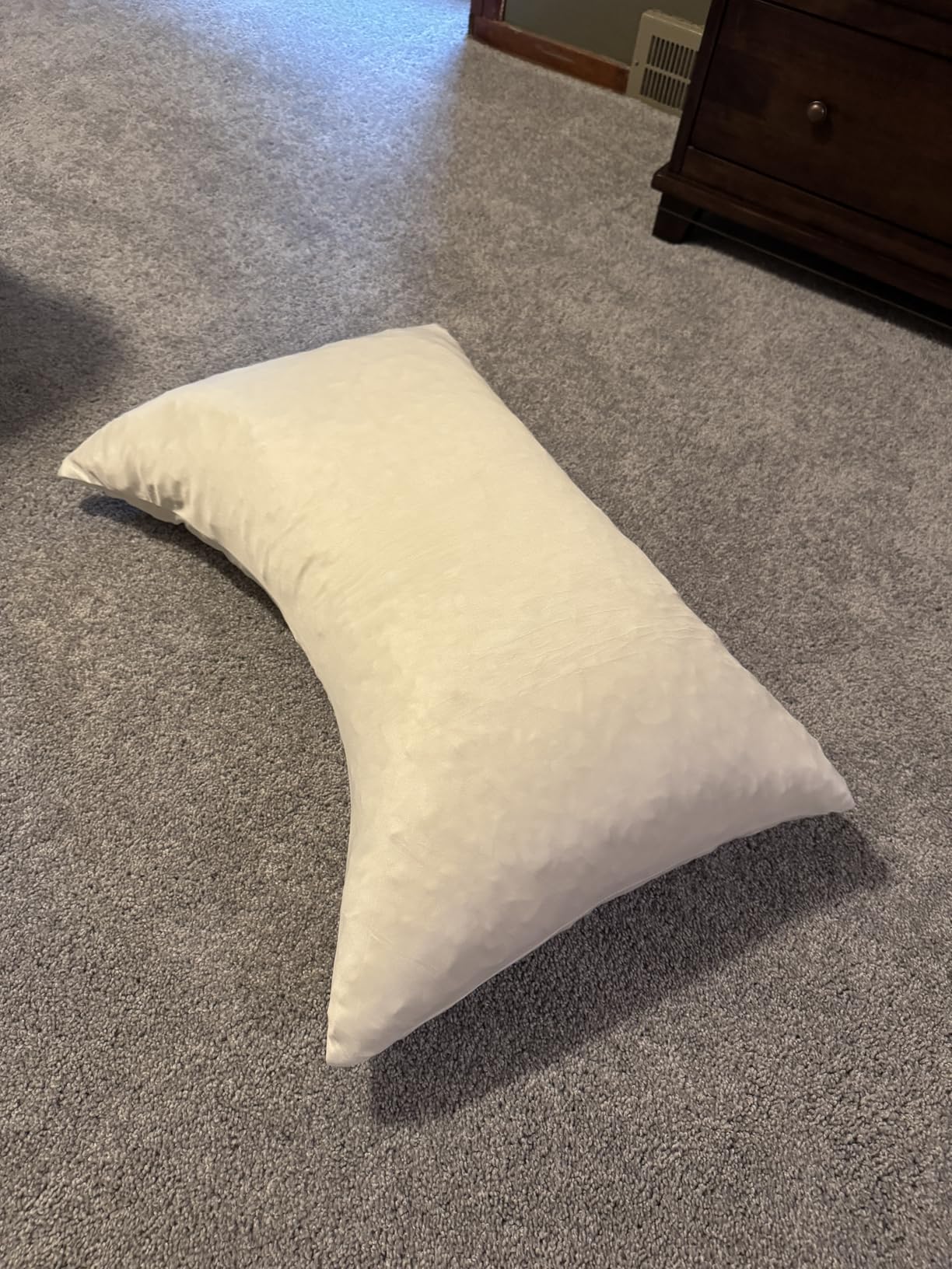 Sidney Sleep Pillow for Side and Back Sleepers - Comfort for Neck and Shoulder Pain - Adjustable Contour Fill - Queen Size - Extra Fill Included (White) - Customer Photo 1