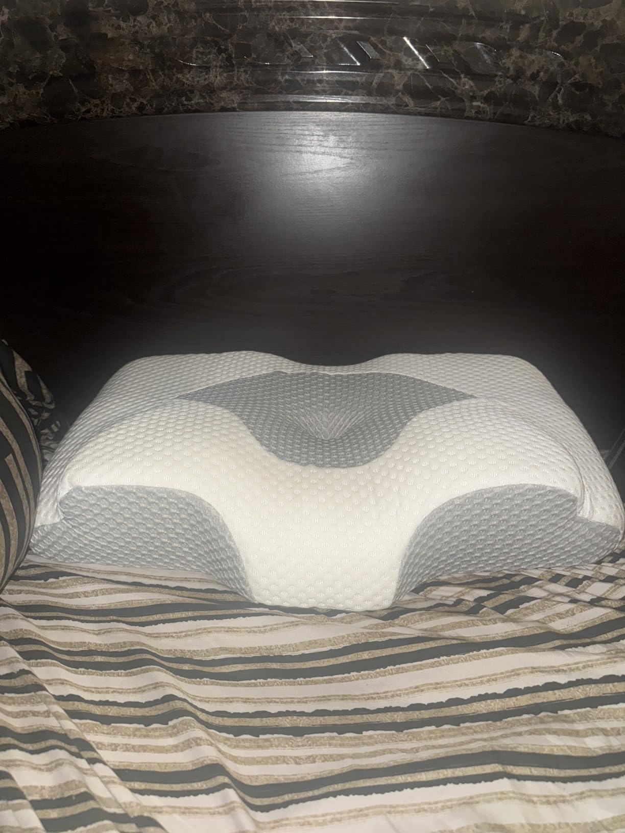 Osteo Cervical Pillow for Neck Pain Relief, Hollow Design Odorless Memory Foam Pillows with Cooling Case, Adjustable Orthopedic Bed Pillow for Sleeping, Support for Side Back Sleepers - Customer Photo 1