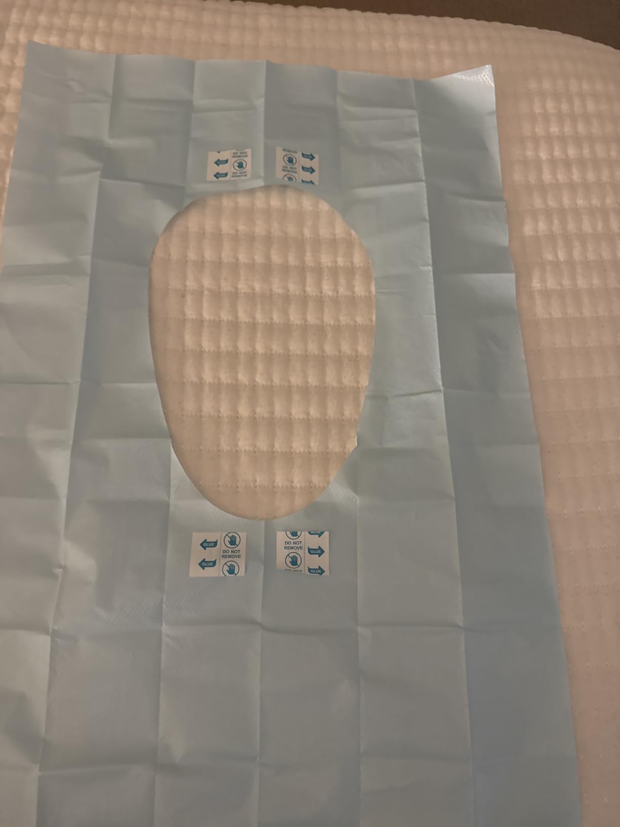 TRIPTIPS Toilet Seat Covers Disposable Travel Pack 60 count｜Faster use-Sticker free｜Waterproof｜XL Disposable Toilet Seat Cover for Adults and Kids, Individually for Public Restroom/Airplane (60pcs) - Customer Photo 1