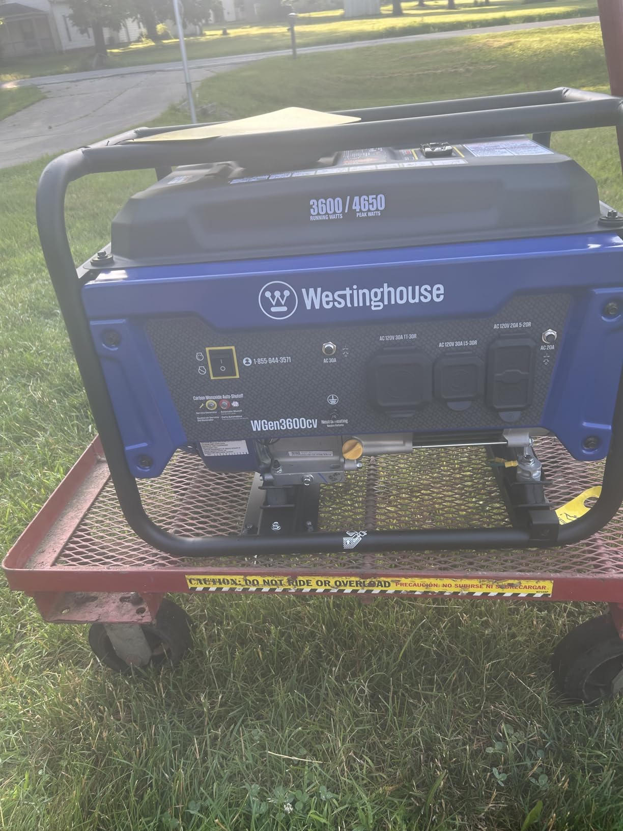 Westinghouse 4650 Peak Watt Portable Generator, RV Ready 30A Outlet, Gas Powered, CO Sensor - Customer Photo 3