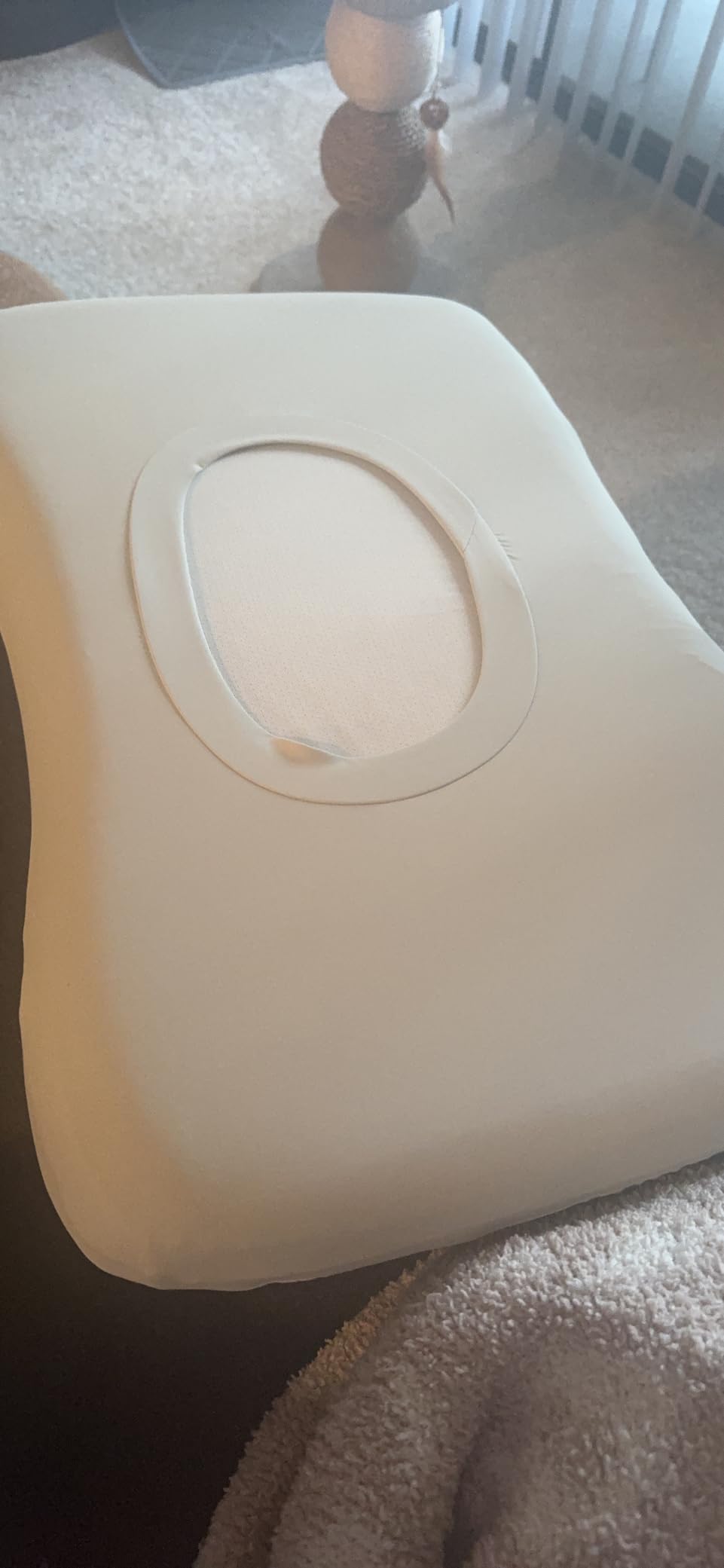 C CUSHION LAB Deep Sleep Pillow, Patented Ergonomic Contour Design for Side & Back Sleepers, Orthopedic Cervical Shape Gently Cradles Head & Provides Neck Support & Shoulder Pain Relief - Calm Grey - Customer Photo 2