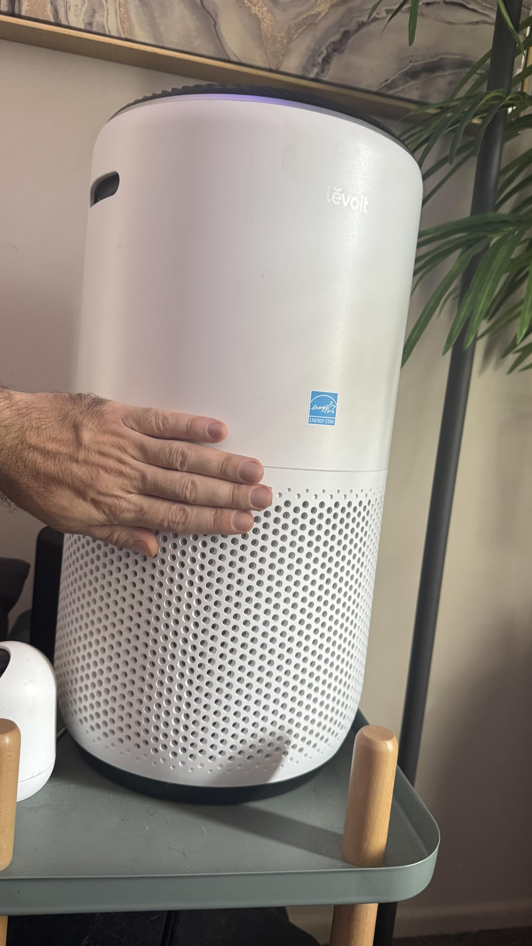 LEVOIT Air Purifiers for Home, Large Room Up to 2933 Ft² With HEPA Sleep Mode, AHAM VERIFIDE, Smart WIFI, PM2.5 Monitor, 3-in-1 Filter For Smoke, Pet Allergies, Dust, Alexa Control, Core 600S-P, White - Customer Photo 1