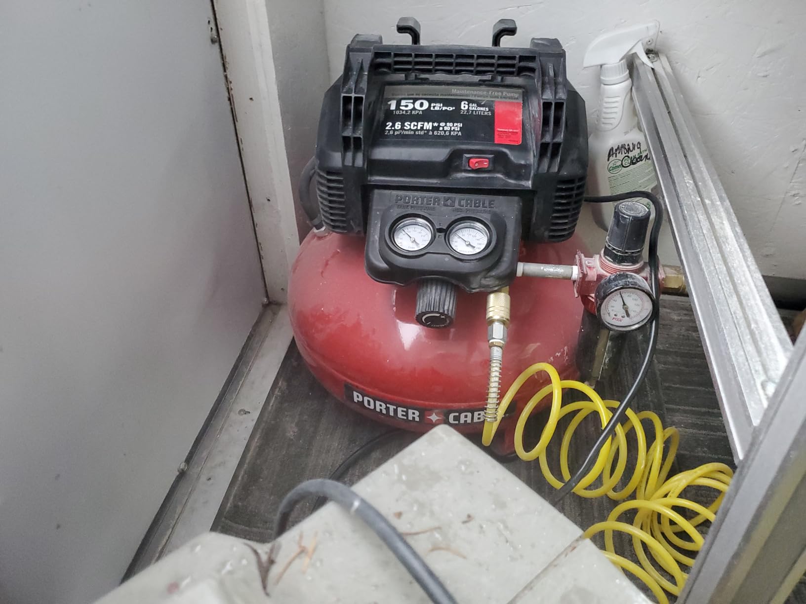 PORTER-CABLE Air Compressor, 6-Gallon, Pancake, Oil-Free (C2002-ECOM) - Customer Photo 2