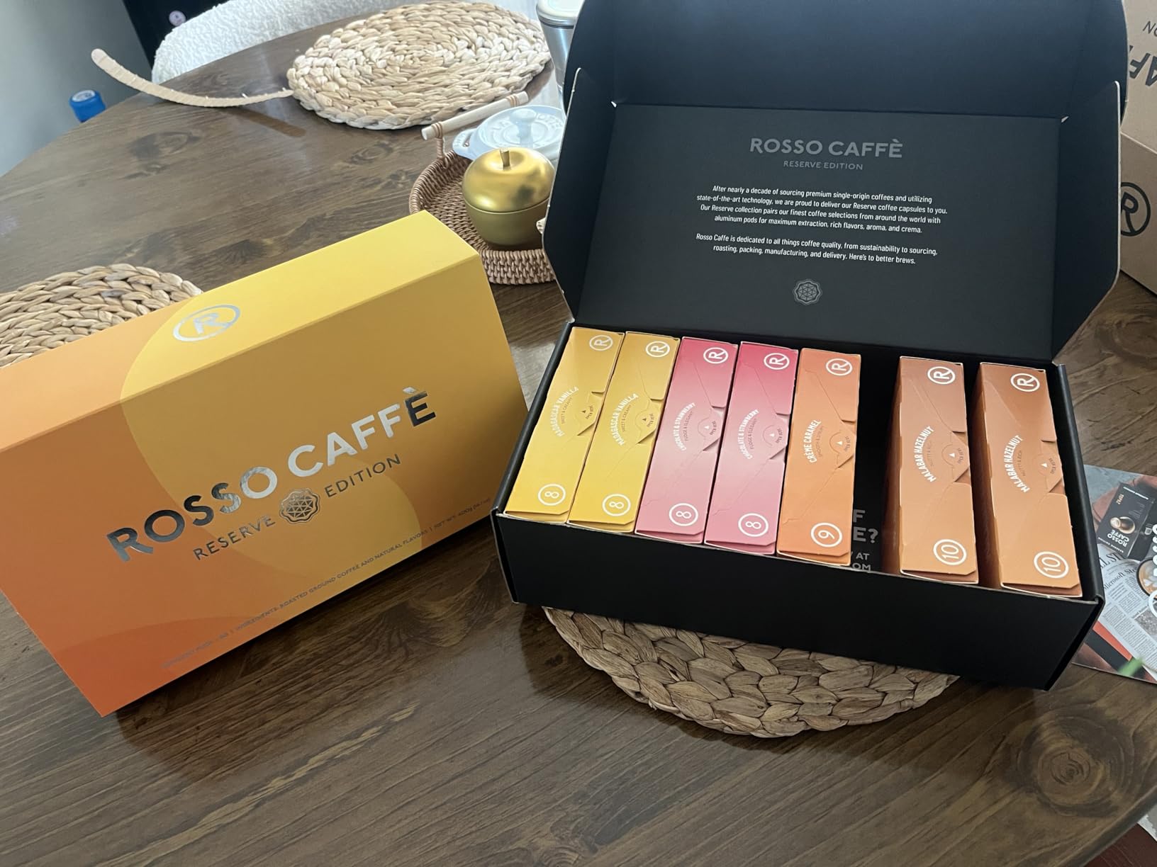 ROSSO CAFFÈ Espresso Coffee Pods for Nespresso Original Machines - 80 Capsules Variety Pack, 8 Signature Flavors, Medium to Dark Roast - Made in Italy - Customer Photo 1