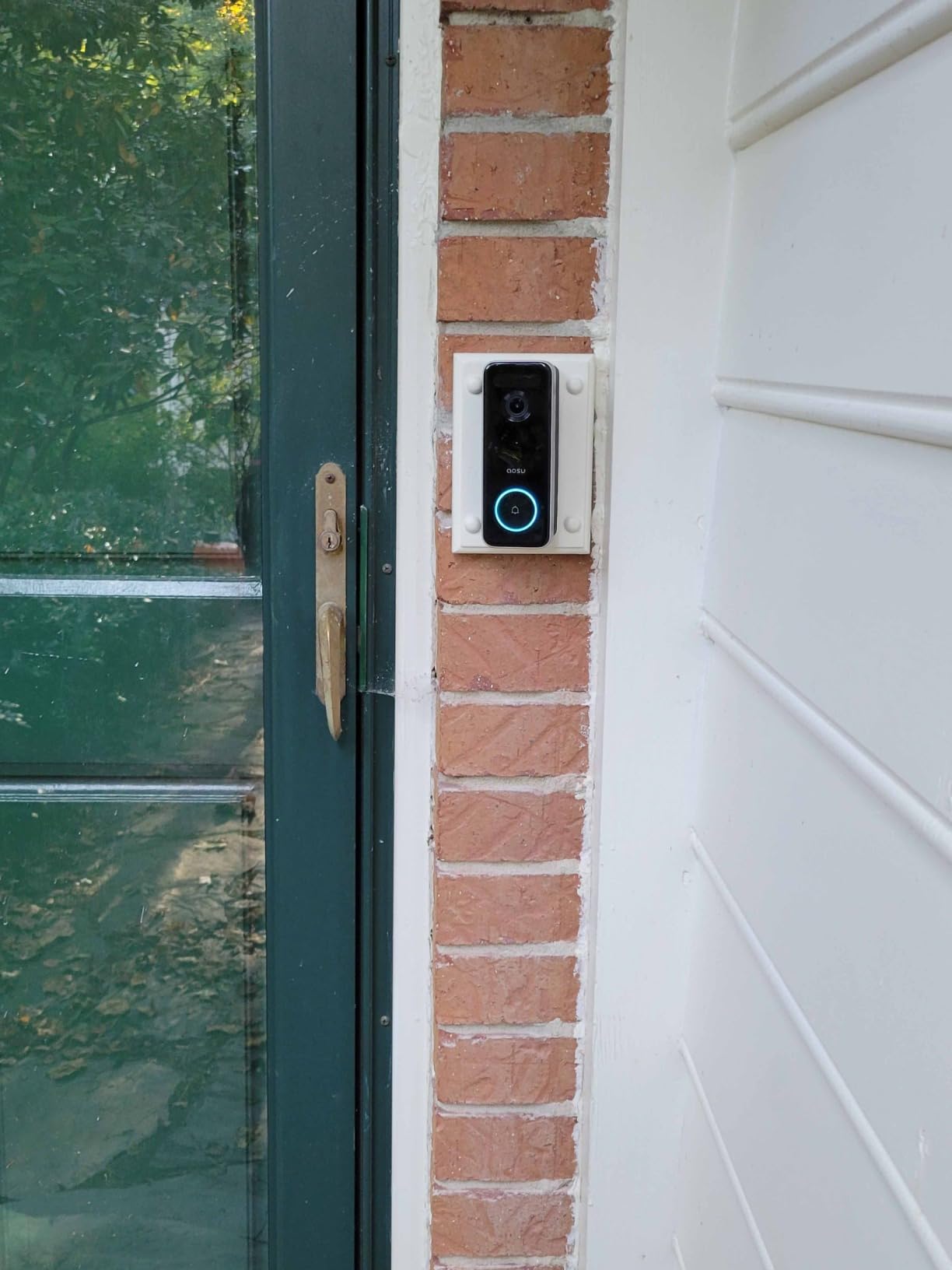 AOSU Doorbell Camera Wireless, 5MP Ultra HD, Support Local Storage, 2.4/5 GHz WiFi Video Doorbell with Homebase, Battery/Wired Powered, Work with Alexa & Google Assistant - Customer Photo 1