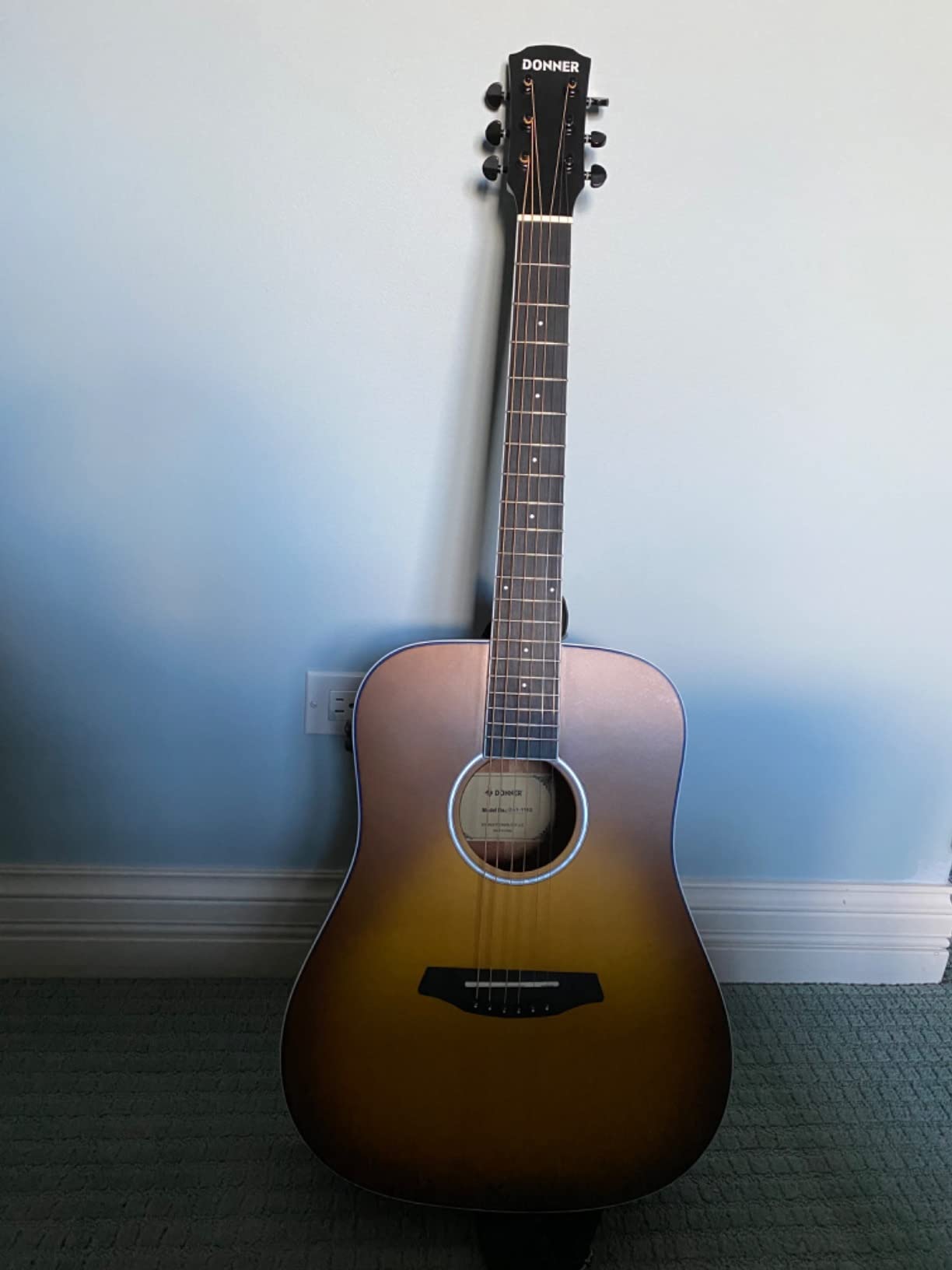Donner Acoustic Electric Guitar Full Size Kit for Beginner Intermediate with Amplifier Capo Pick Tuner Strings Strap - 41 Inch - Customer Photo 2