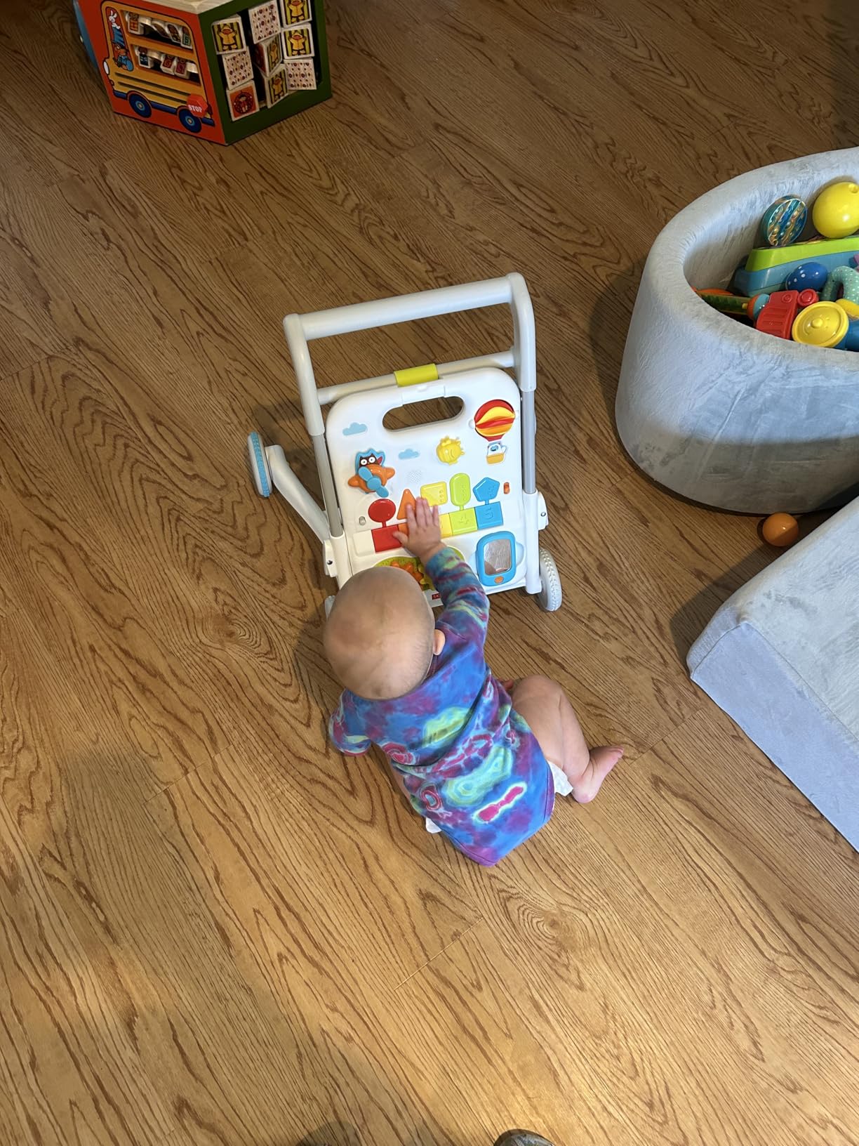 Skip Hop Baby Walker 4-in-1 Sit to Stand Convertible Light Up Music Toy with 40+ Activities Explore & More Age 6m+ - Customer Photo 1