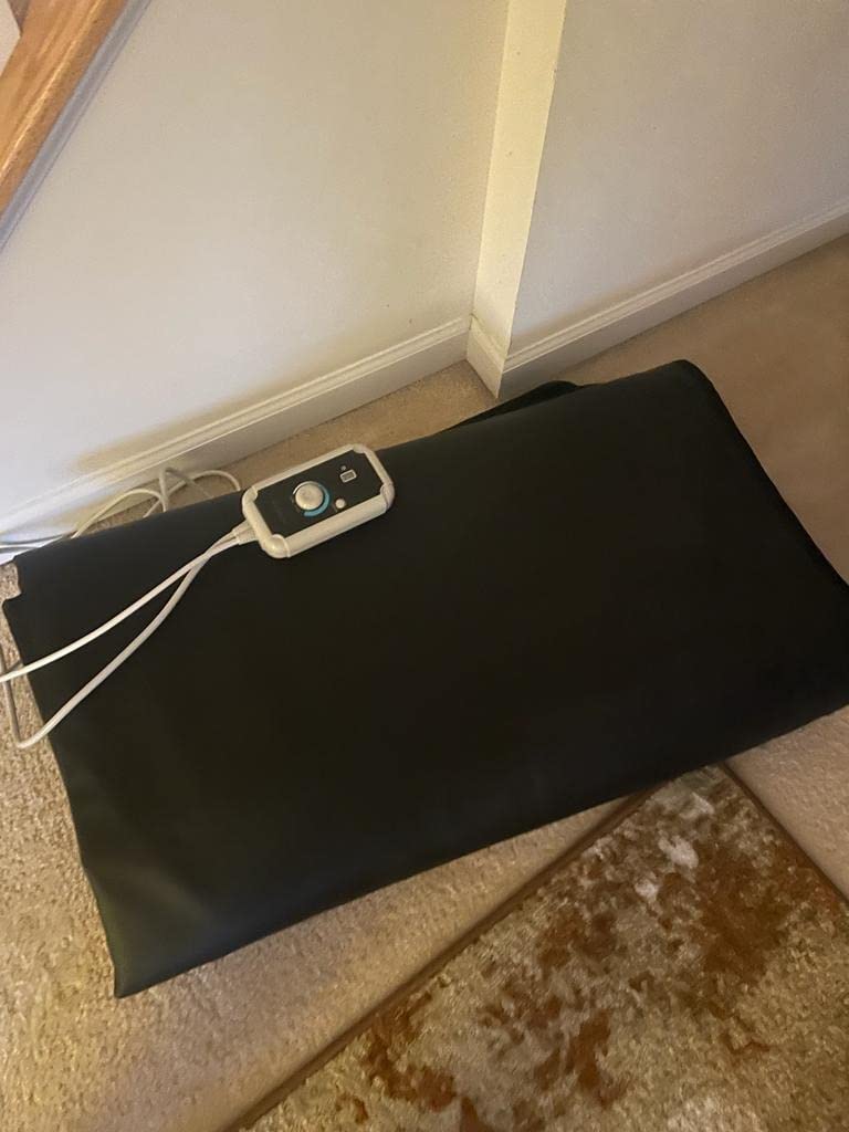 HigherDOSE Infrared Sauna Blanket - Personal Sauna to Relax & Detox Your Body and Mind - Portable Sauna Blanket for Home Sauna Therapy - Plush Thermal Blanket with Far Infrared Heat - Customer Photo 2