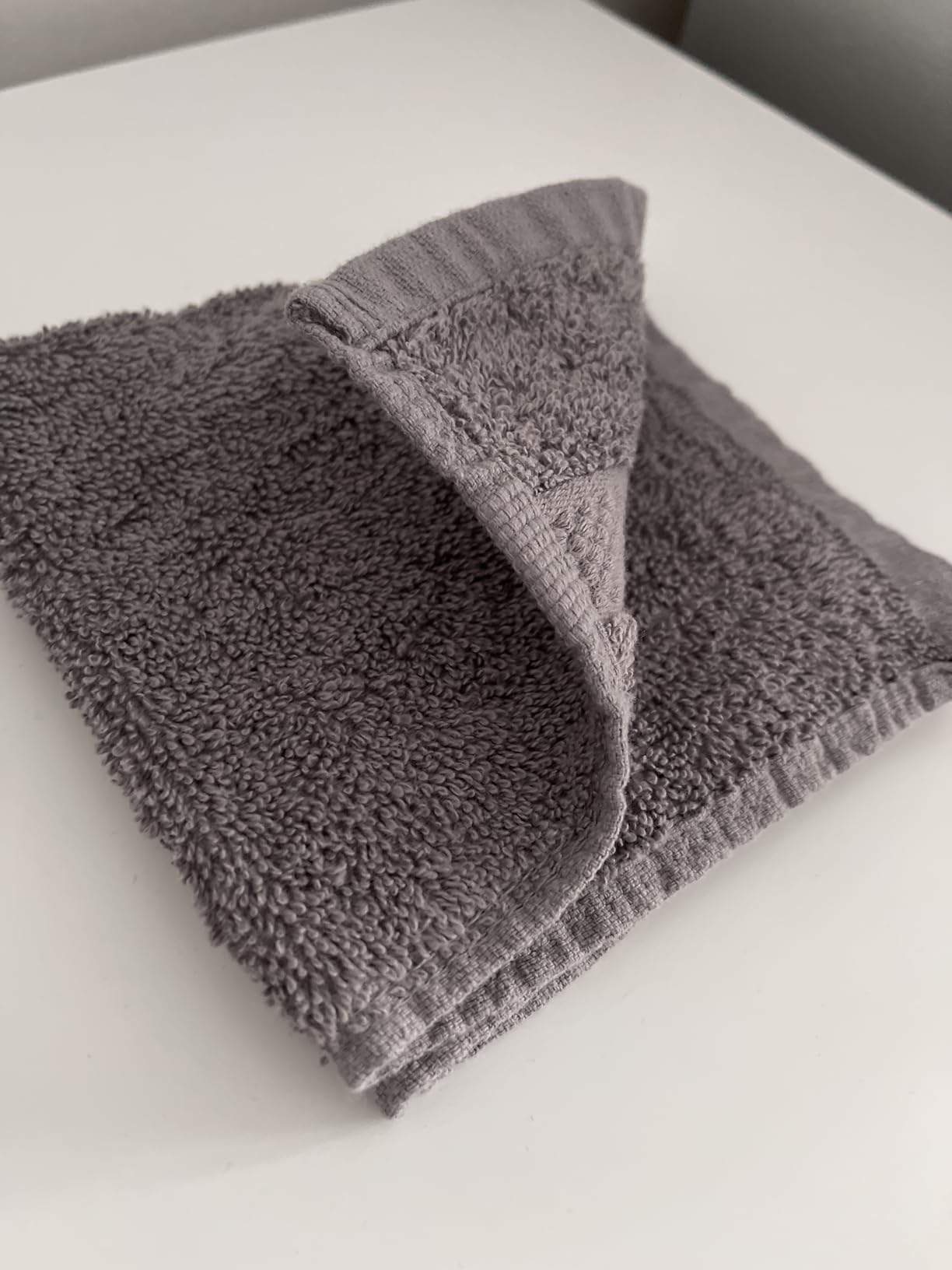Infinitee Xclusives Luxury 100% Ring-Spun Cotton Hand Towels for Bathroom Set of 6 (16x28 inches) - Soft, Absorbent & Quick-Drying Bath Towels for Bathroom (Brilliant White, Hand Towels) - Customer Photo 1