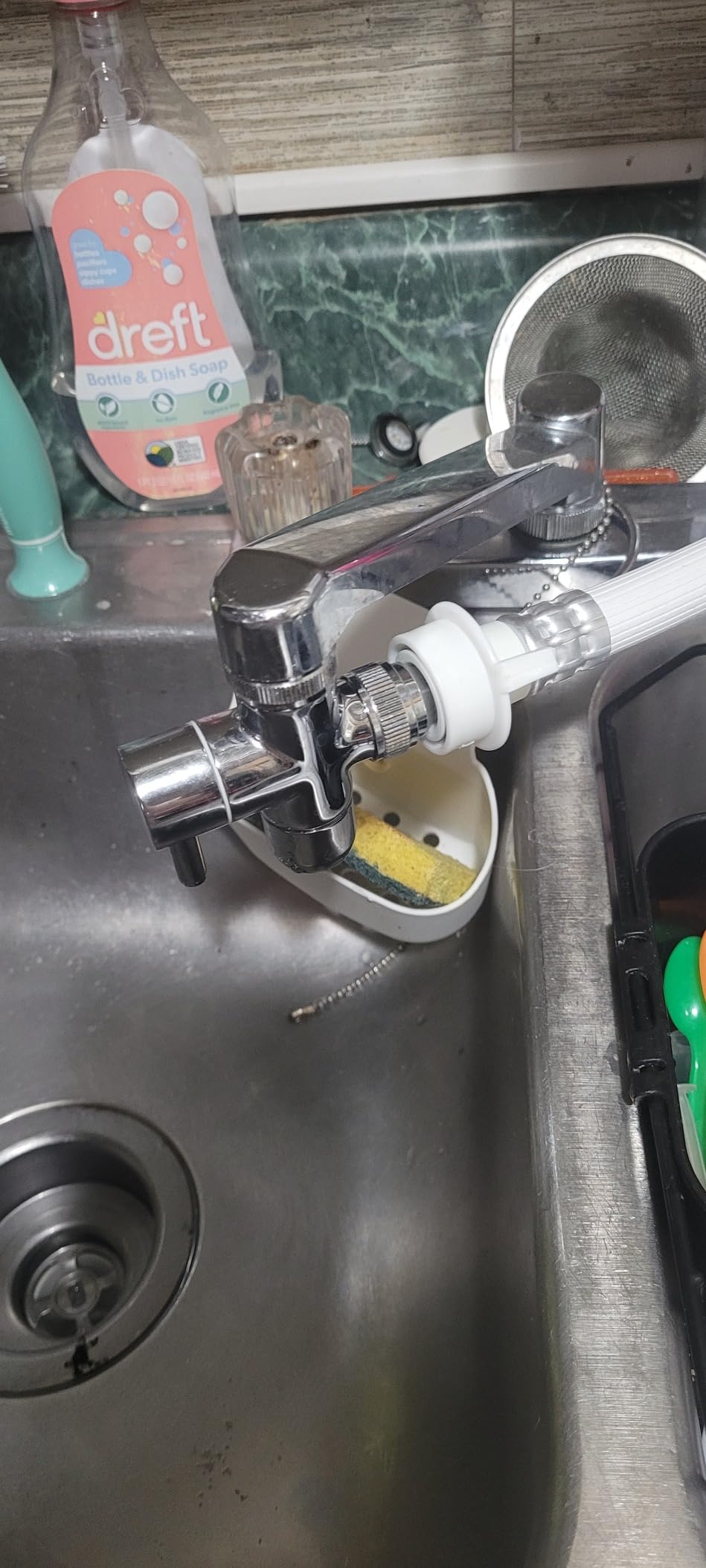 COMFEE' Portable Mini Dishwasher Countertop with 5L Built-in Water Tank for Apartments& RVs, No Hookup Needed, 6 Programs, 360° Dual Spray, 162℉ High-Temp& Air-Dry Function - Customer Photo 2
