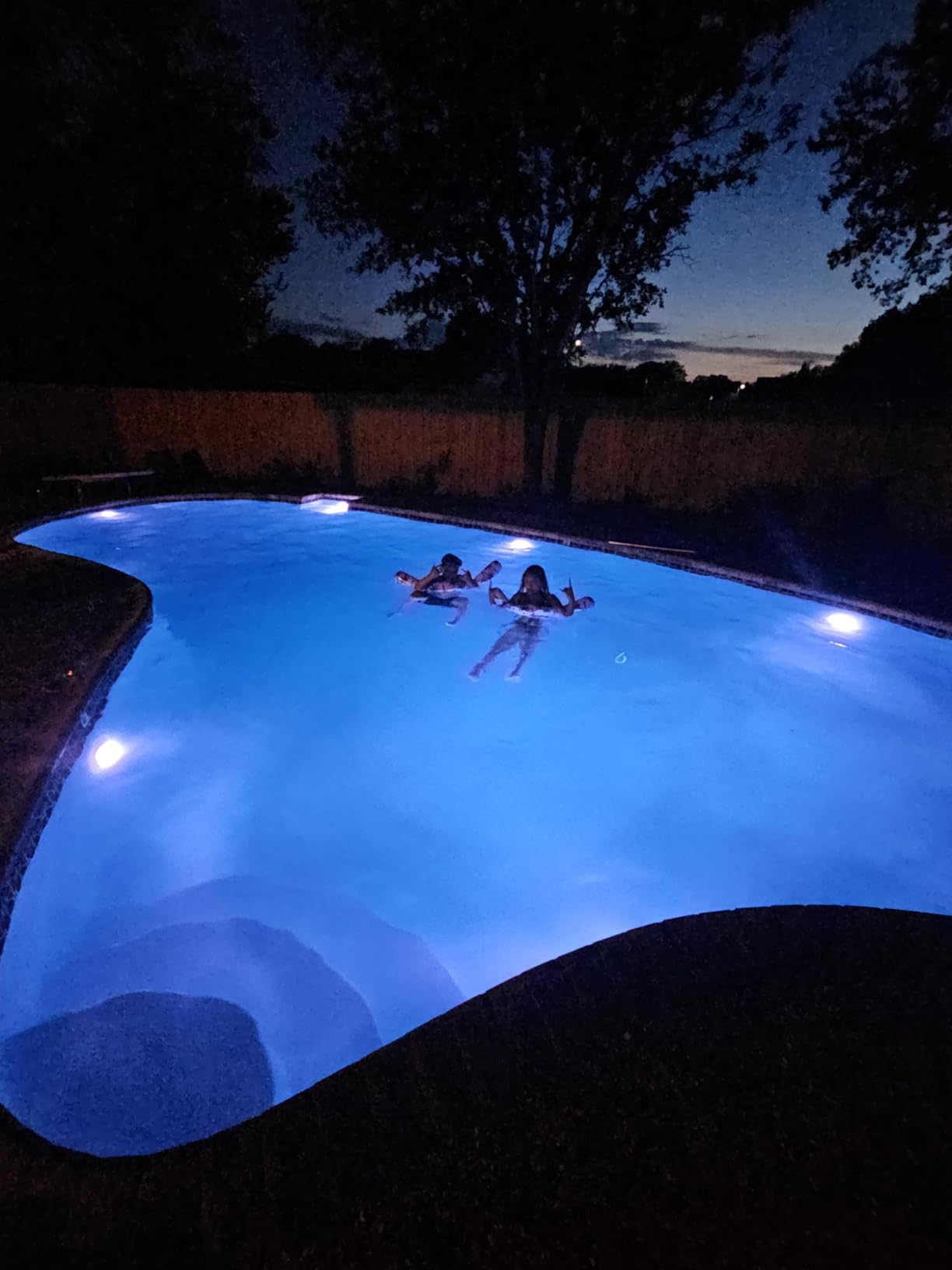 Homly Rechargeable Submersible Pool Lights with Remote, Waterproof Underwater Charging Battery Operated Controlled 16 Color Changing LED with Magnet Floating Lights Pool Pond Decoration 4 Pack - Customer Photo 2