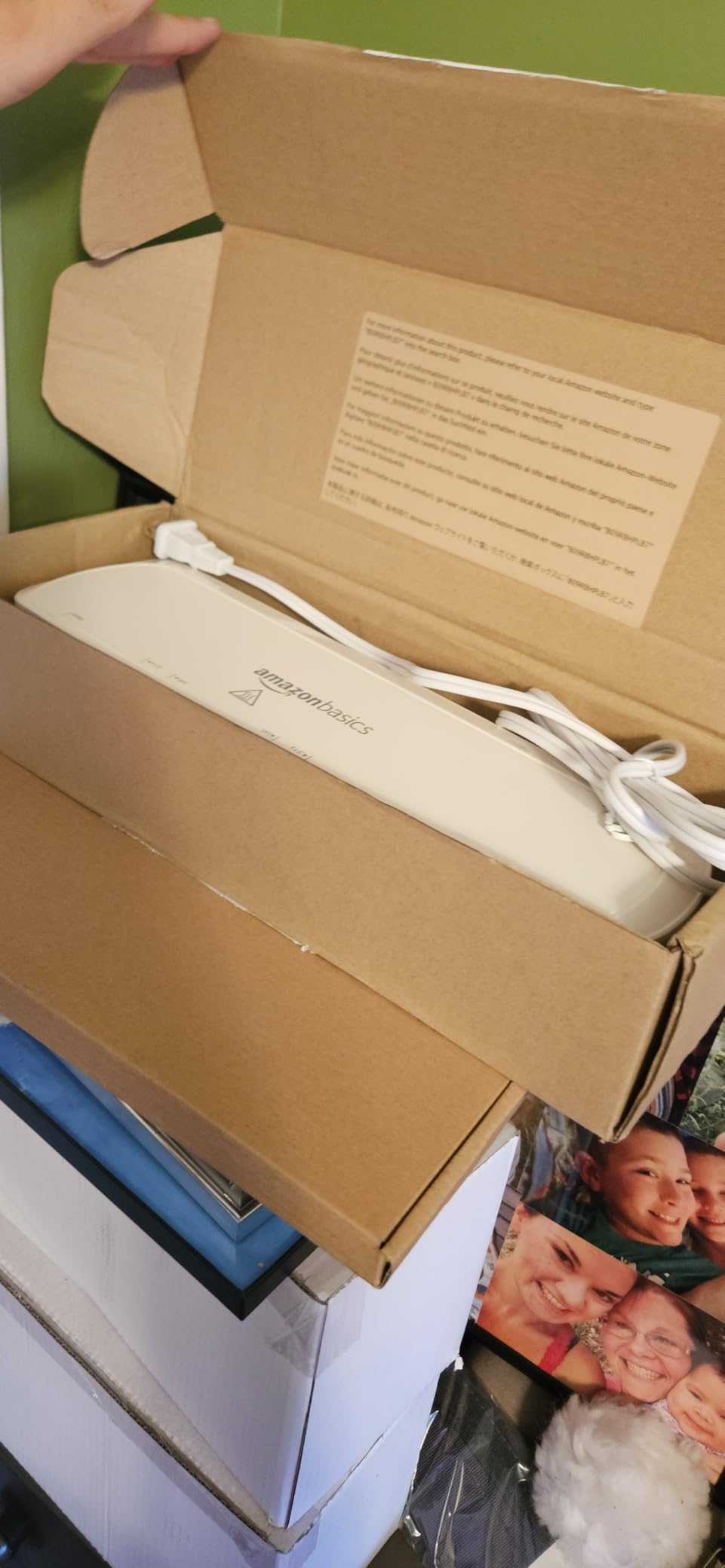 Amazon Basics 9 inch Thermal Laminator Machine for Documents and Photos, Easy to Use for Home Office or School, White - Customer Photo 2