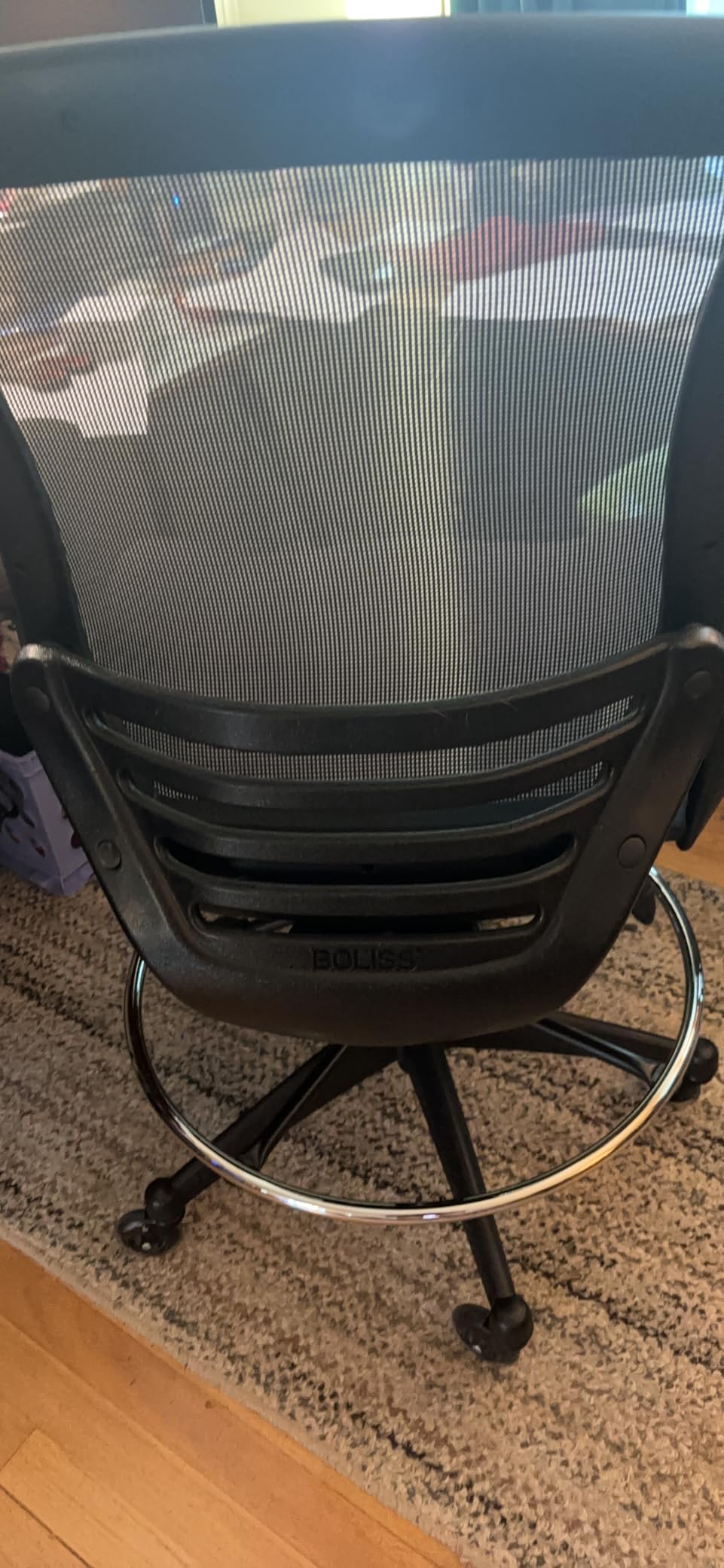 BOLISS 400lbs Mesh Ergonomic Office Drafting Chair Big Adjustable Foot Ring Height Adjustable Armrest Customer Review BOLISS 400lbs Mesh Ergonomic Office Drafting Chair Big Adjustable Foot Ring Height Adjustable Armrest - Customer Photo 2