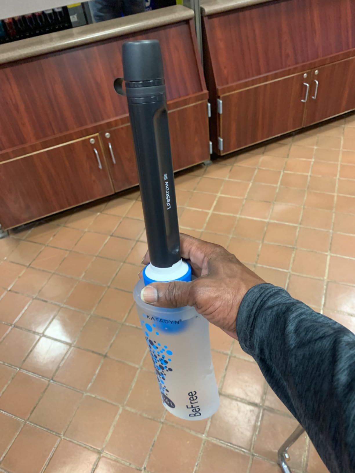 LifeStraw Peak Series - Personal Water Filter Straw for Backup Filtration, Emergency, Survival, and Ultralight Hydration, BPA-Free - Customer Photo 1