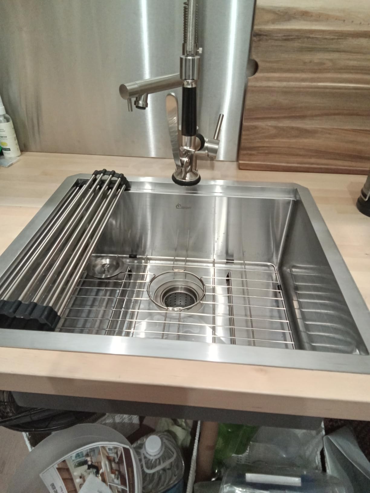 33 Inch Undermount Kitchen Sink - IOROYO 33x19 Undermount Kitchen Sink Workstation T304 Stainless Steel 16 Gauge Single Bowl Round Corner Under Mount Sinks - Customer Photo 2