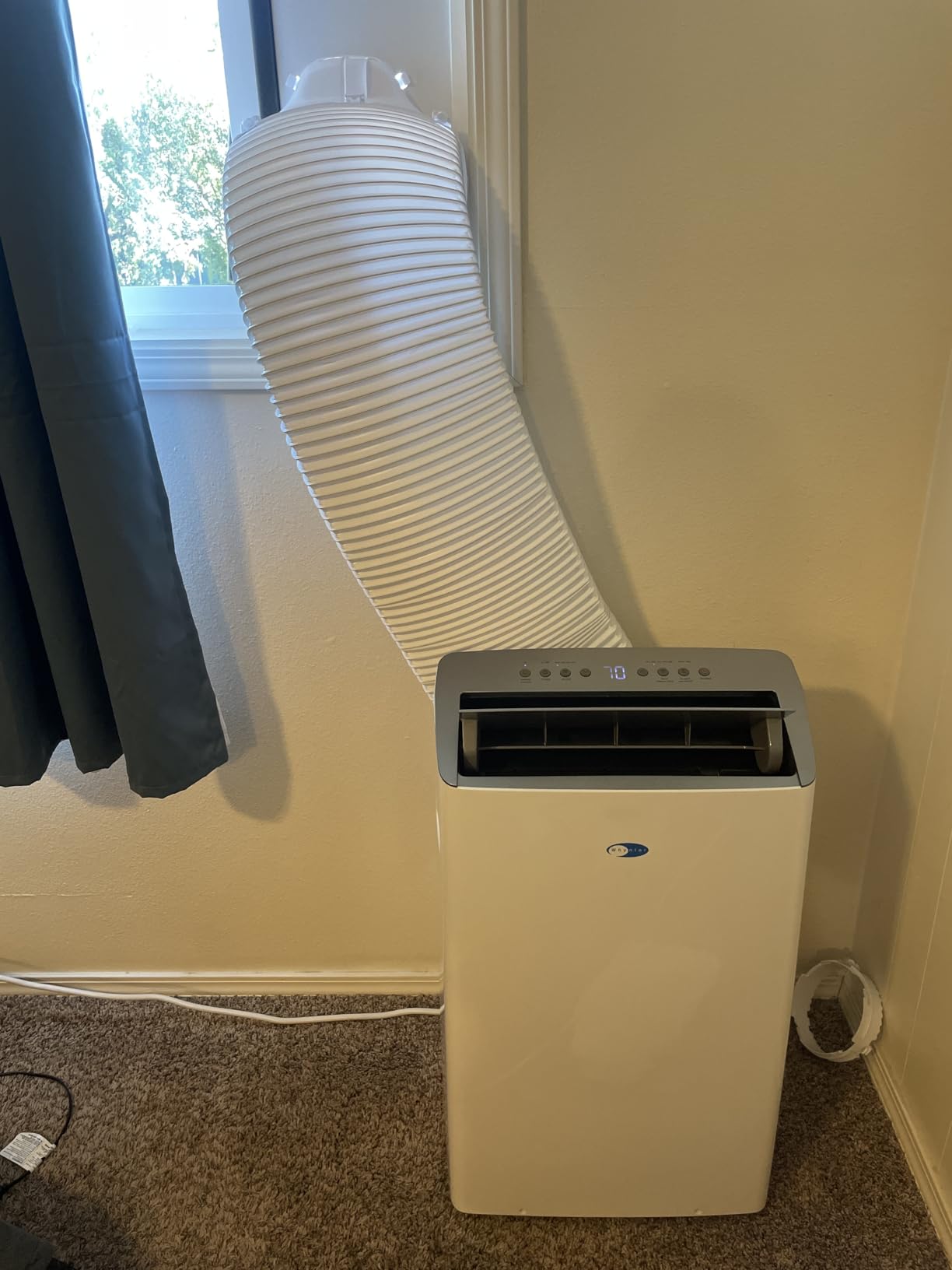 Whynter Inverter Portable Air Conditioner 14,000 BTU with Dual Hose, Dehumidifier, Cooling Fan & Smart Wi-Fi for 600 Sq Ft Rooms, Works with Alexa, NEX ARC-1230WN (12,000 SACC) - Customer Photo 2