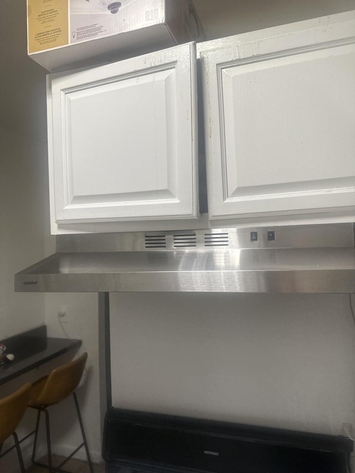 Comfee CVU30W4AST 30 inch Under Cabinet Ducted/Ductless Convertible Slim Vent Durable Stainless Steel Kitchen Reusable Filter, 3 Speed Exhaust Fan and 2 LED Lights Range Hood, 2.0 Version - Customer Photo 1