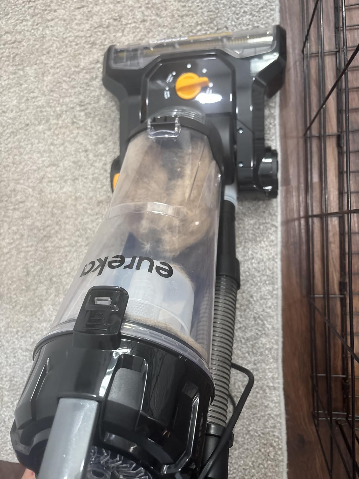 EUREKA PowerSpeed Lightweight Powerful Upright Vacuum Cleaner for Carpet and Hard Floor, Pet Turbo, Black,Yellow - Customer Photo 1