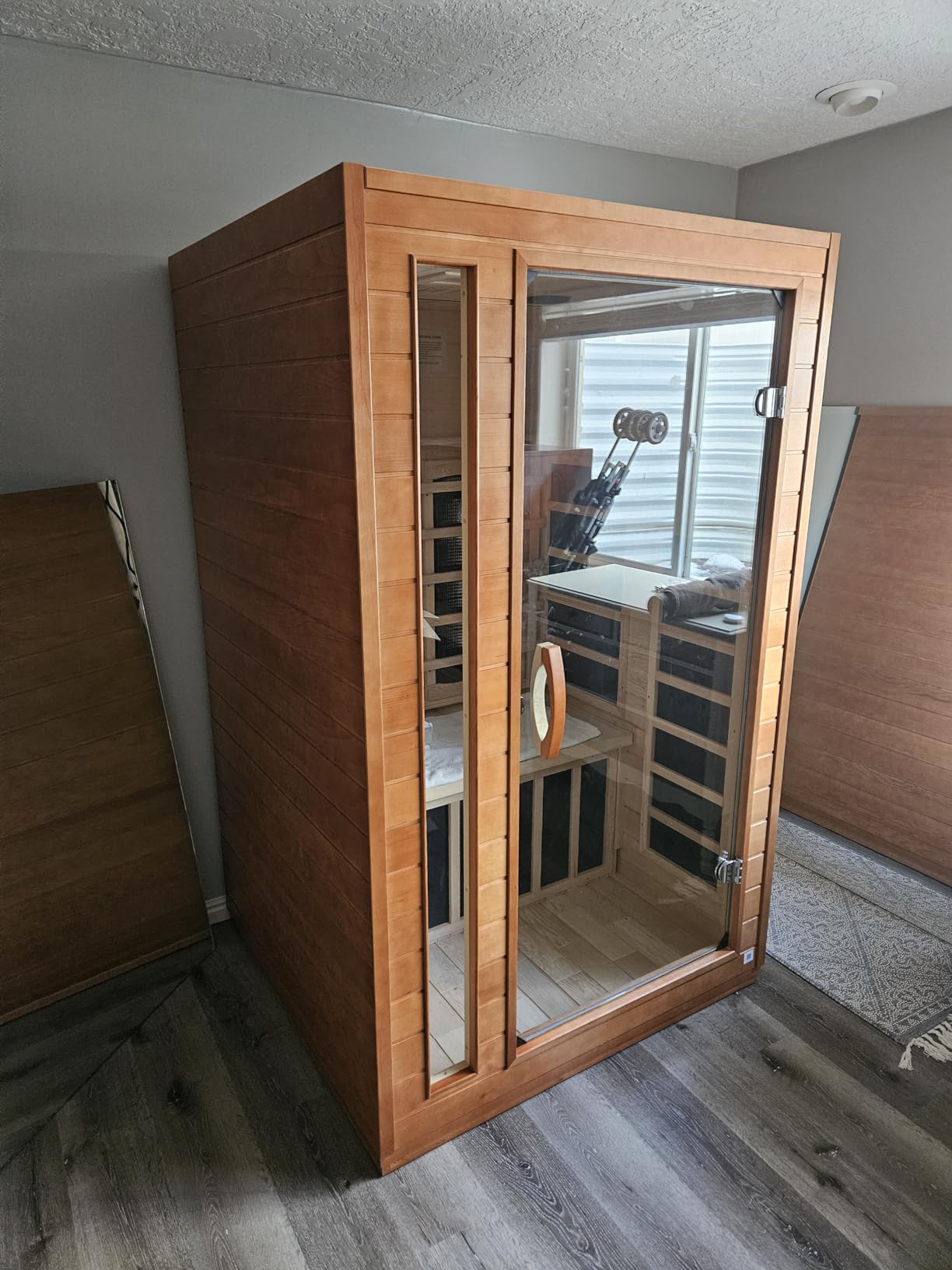 Dynamic Saunas Cardoba 2-Person Full Spectrum Infrared Sauna with Red Light Therapy & Bluetooth Speakers - Customer Photo 1