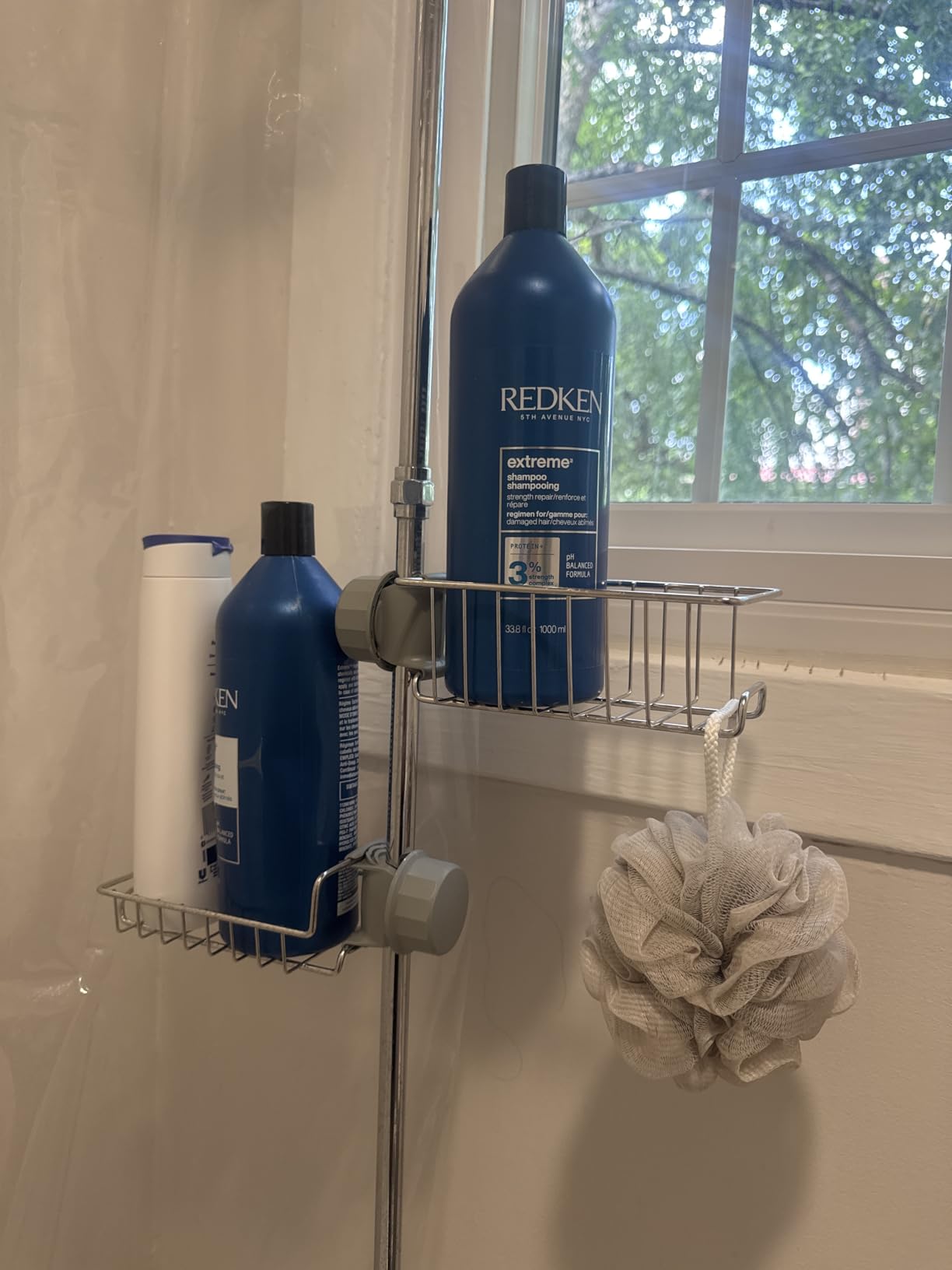 Clawfoot Tub Caddy(Shower Rod Not Included) - Stainless Steel Shower Shelves and Soap Caddy - Customer Photo 2