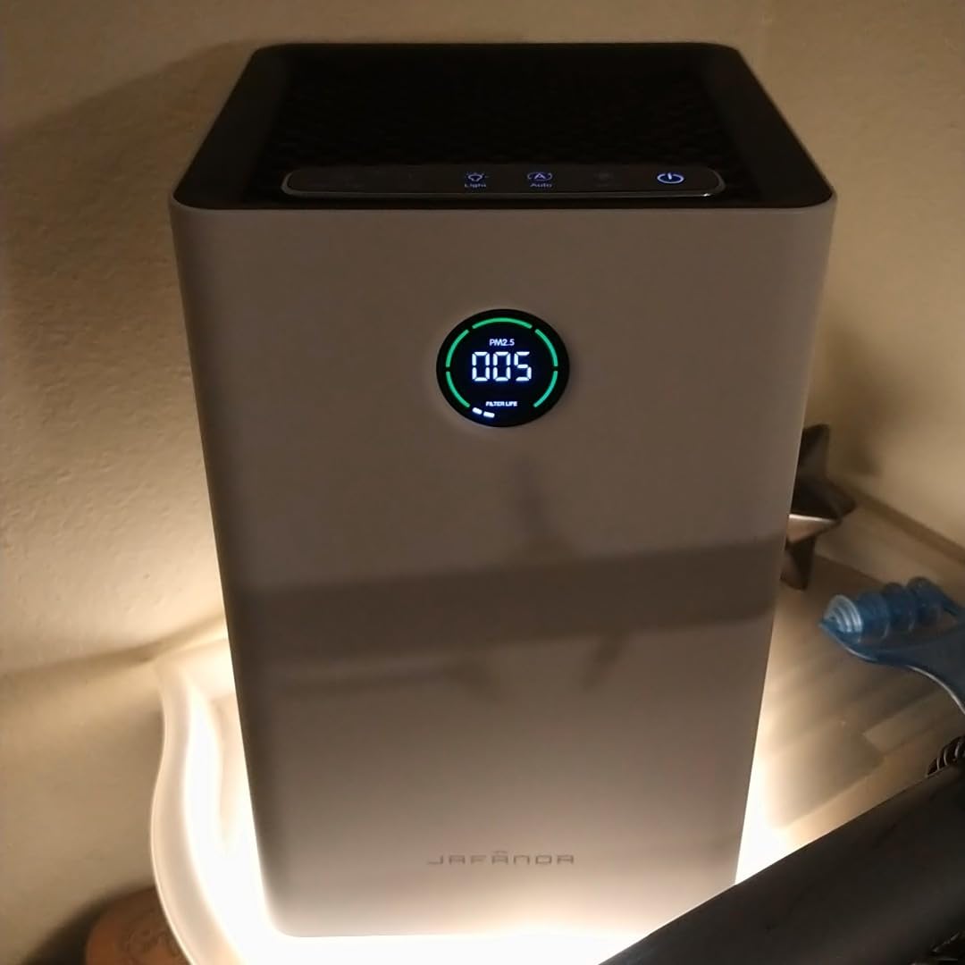 Jafända Air Purifiers for Home Large Room Up To 1190ft², True HEPA 13 Filter, Activated Carbon Remove 99.97% Dust Smoke Odor Pollen Pets Hair Dander Allergies - Customer Photo 1