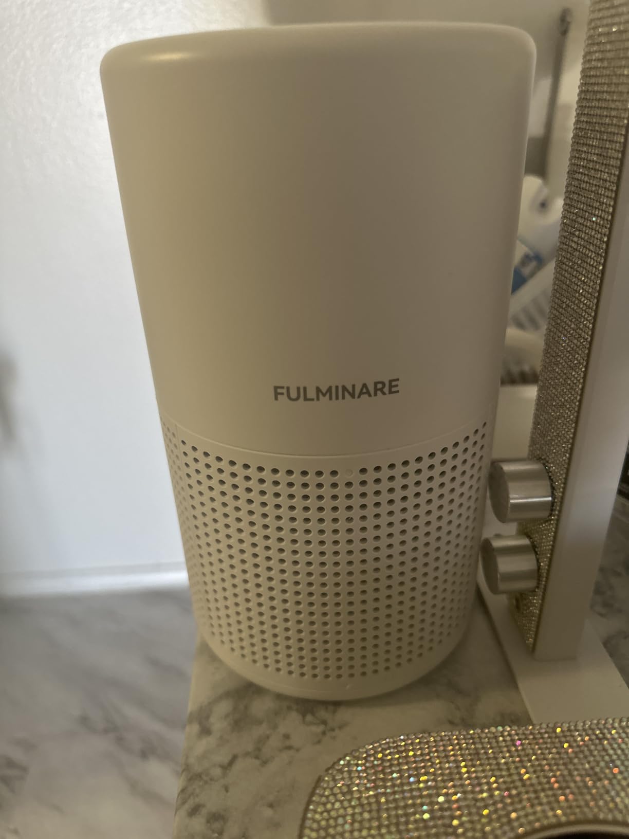 Air Purifiers for Bedroom, FULMINARE H13 True HEPA Air Filter, Quiet Air Cleaner With Night Light,Portable Small Air Purifier for Home, Office, Living Room - Customer Photo 1